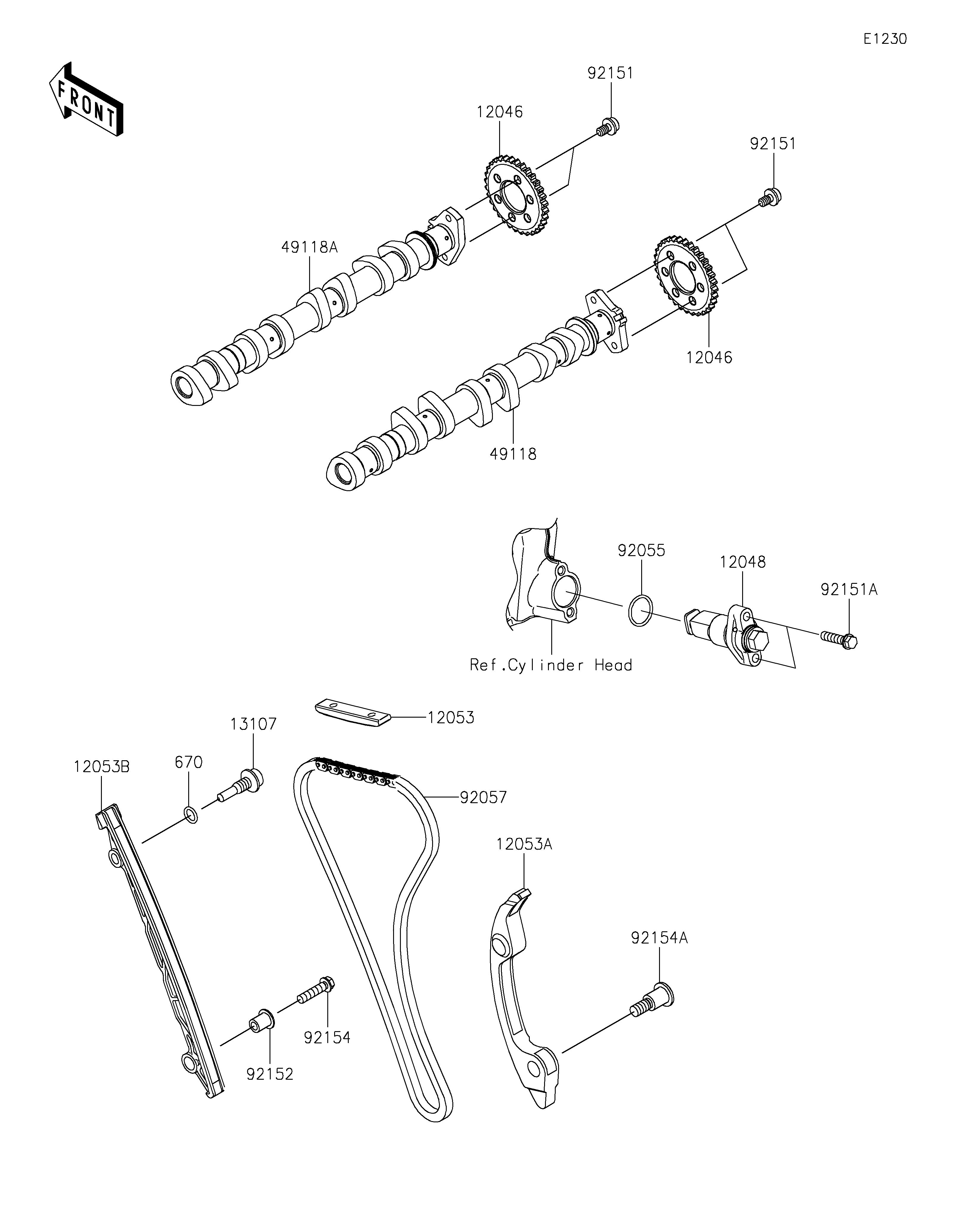 ARBRE A CAMETENDEUR POUR NINJA ZX 4R ZX400PRFNN NOIR 2024