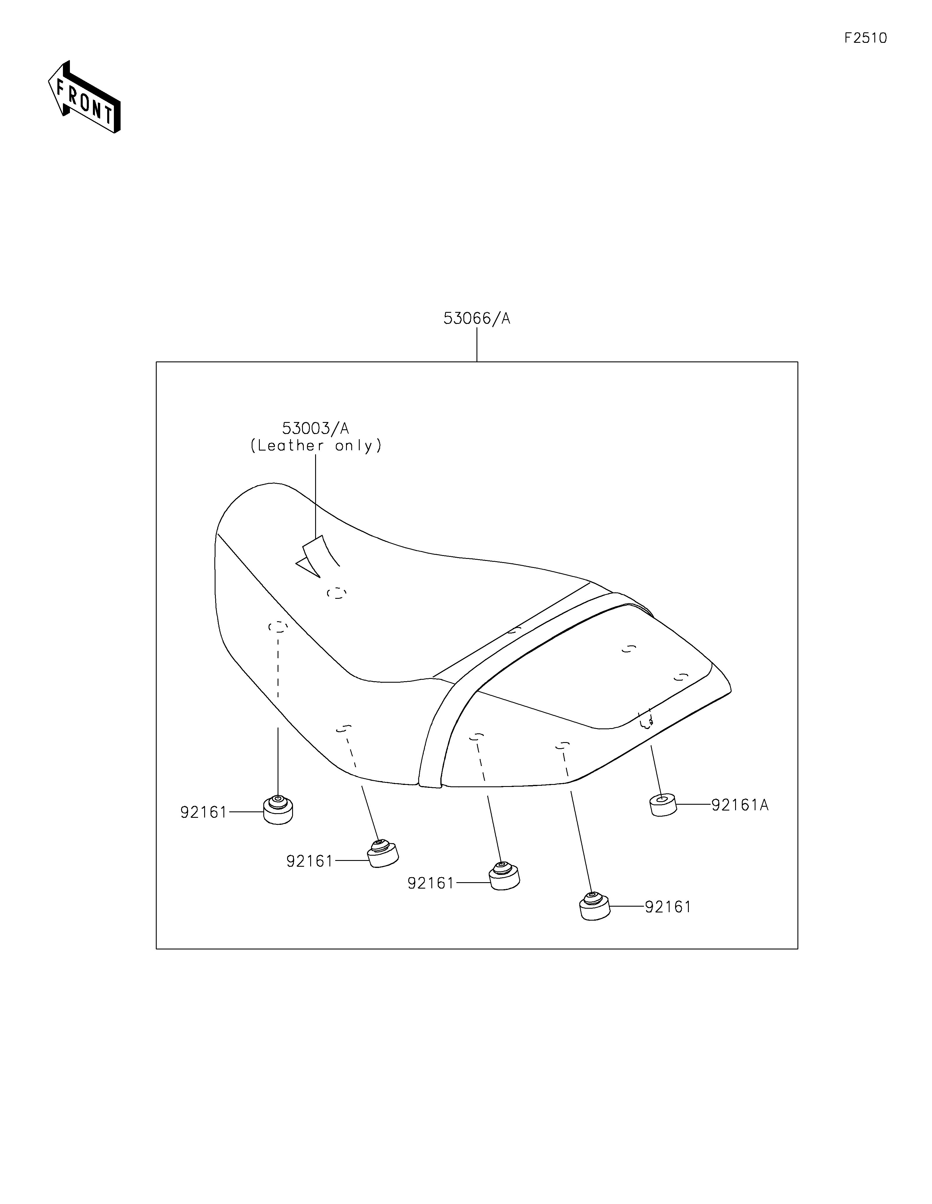 SELLE POUR Z650RS ER650RRFBB NOIR 2024