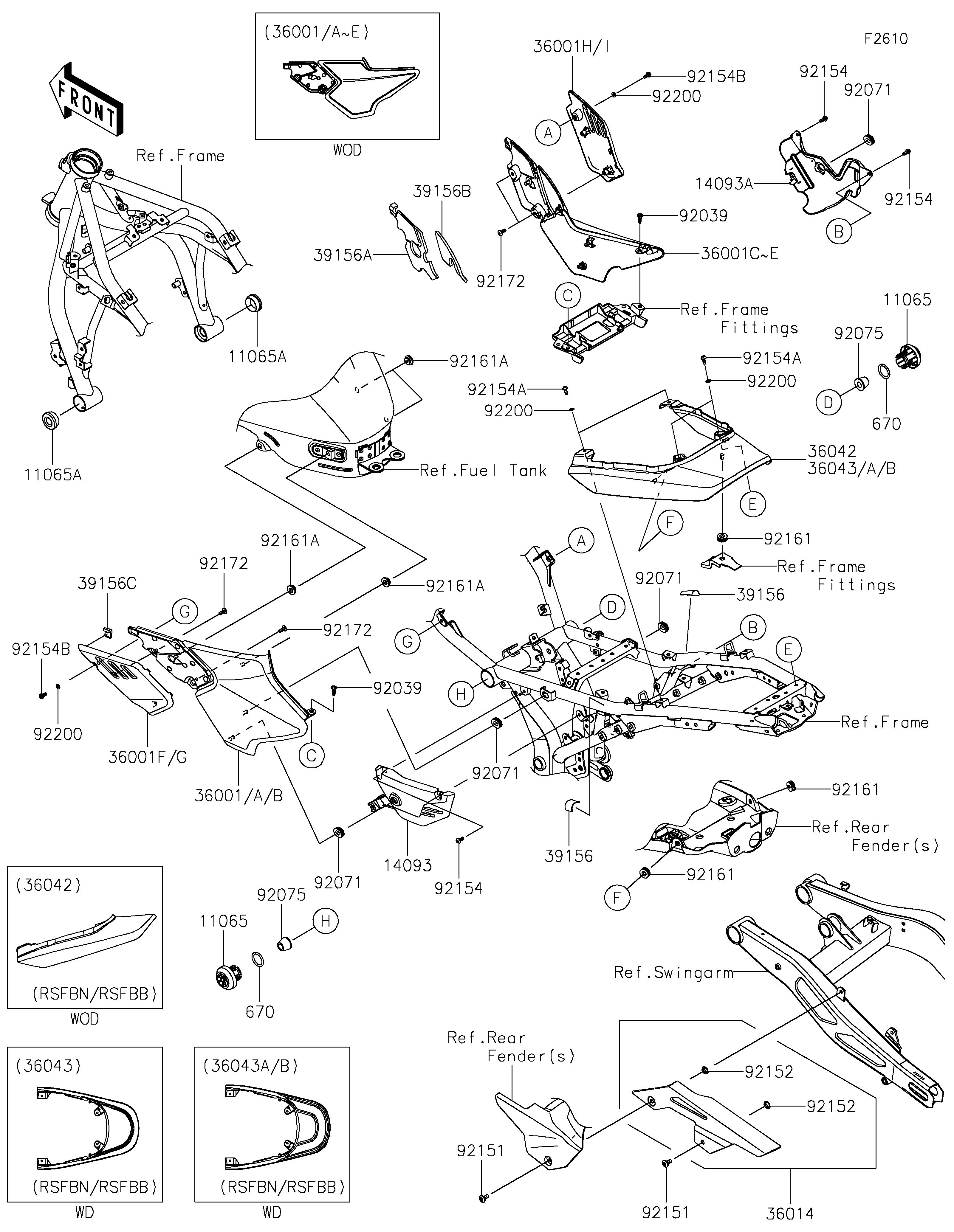 CACHE LATERALGARDE CHAINE POUR Z650RS ER650RRFBB NOIR 2024