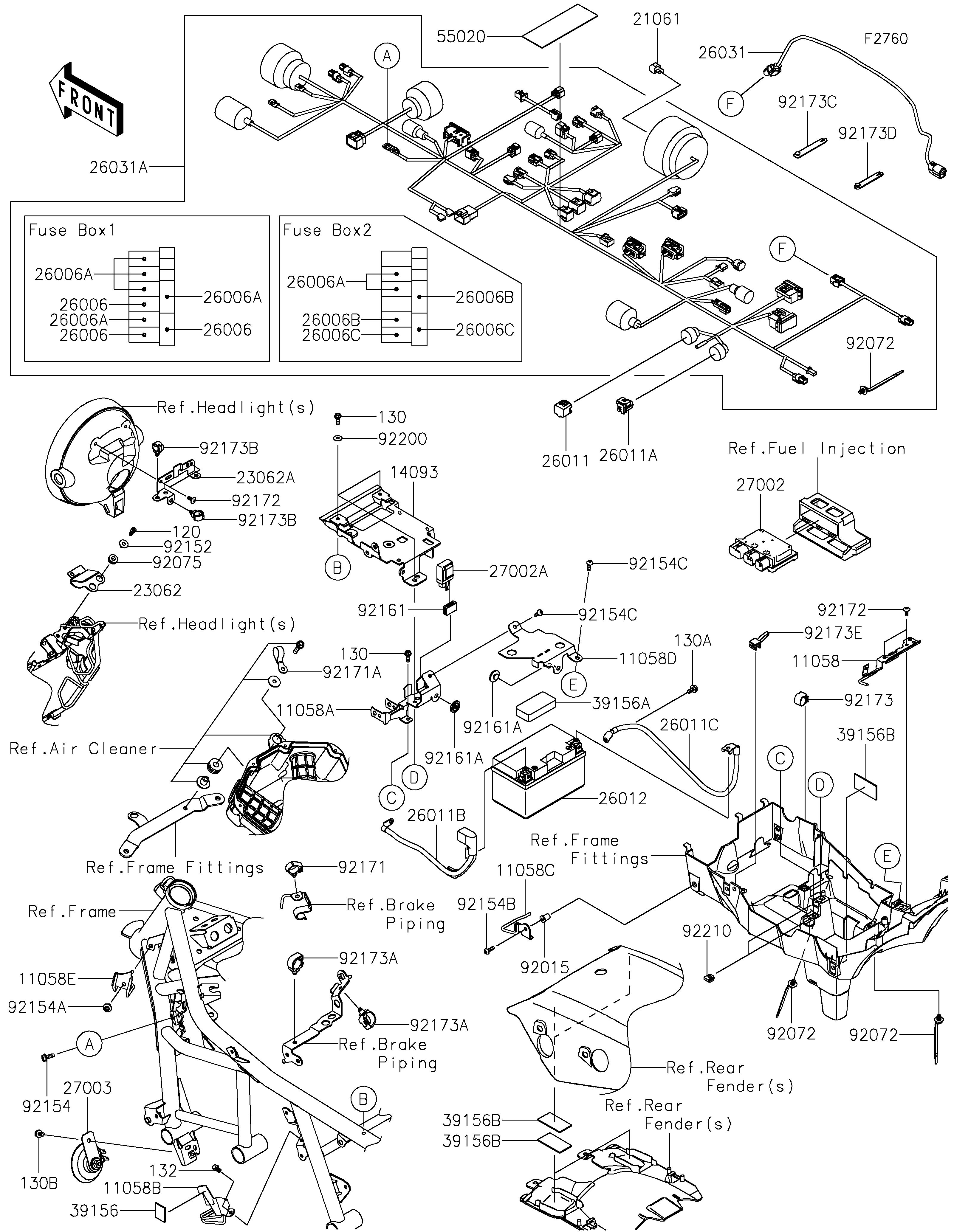 CHASSIS EQUIPMENT ELECTRIQUE POUR ELIMINATOR 500 SE EL450BRFNN GRIS 2024