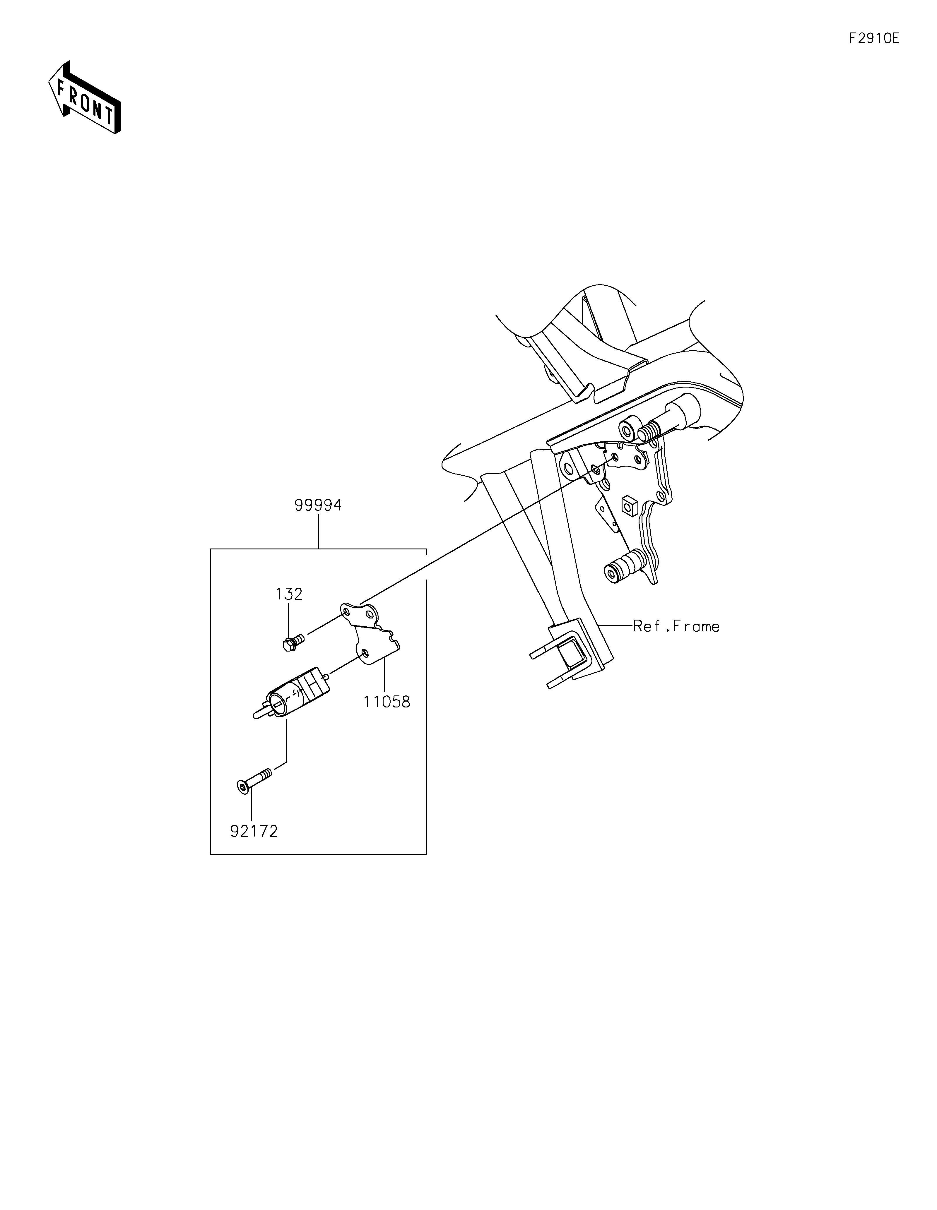 ACCESSORYHELMET LOCK POUR ELIMINATOR 500 SE EL450BRFNN GRIS 2024