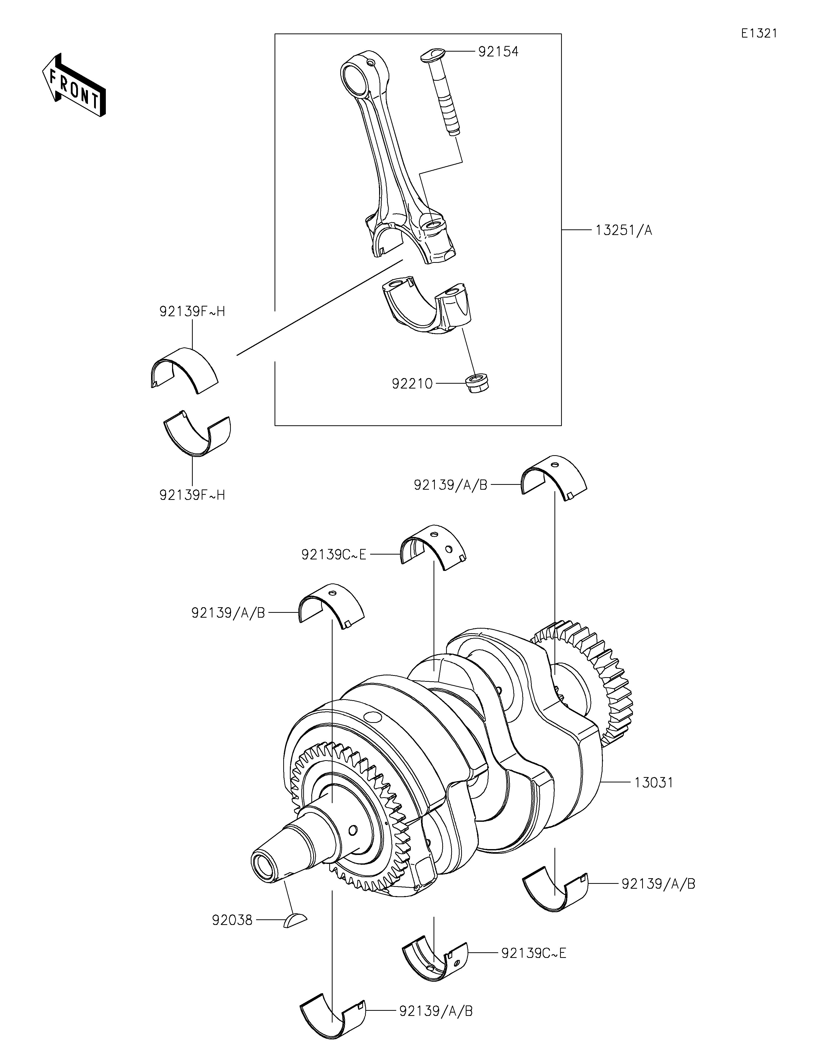 VILEBREQUIN POUR ELIMINATOR 500 EL450ARFNN BLANC 2024