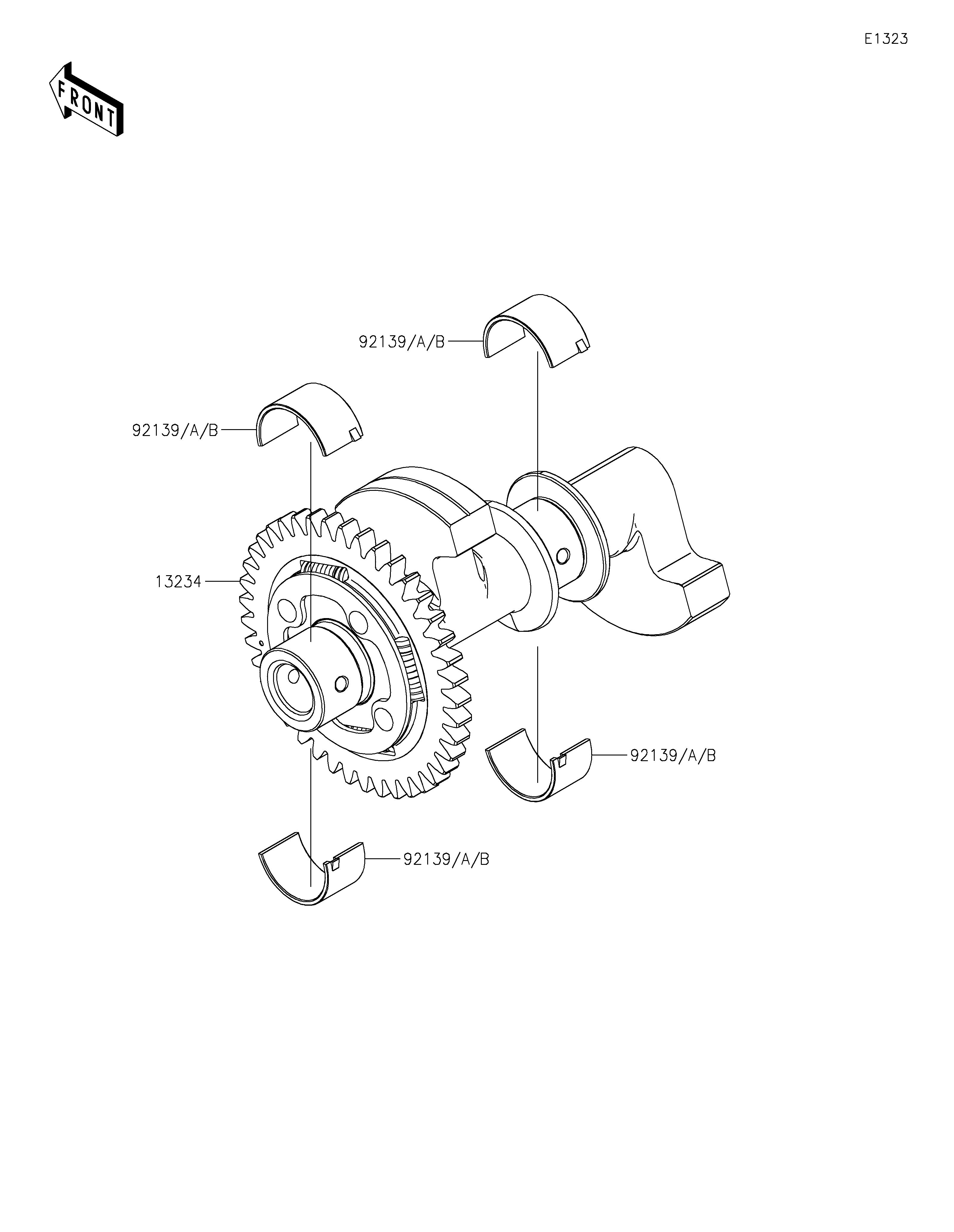 BALANCIER POUR ELIMINATOR 500 EL450ARFNN BLANC 2024