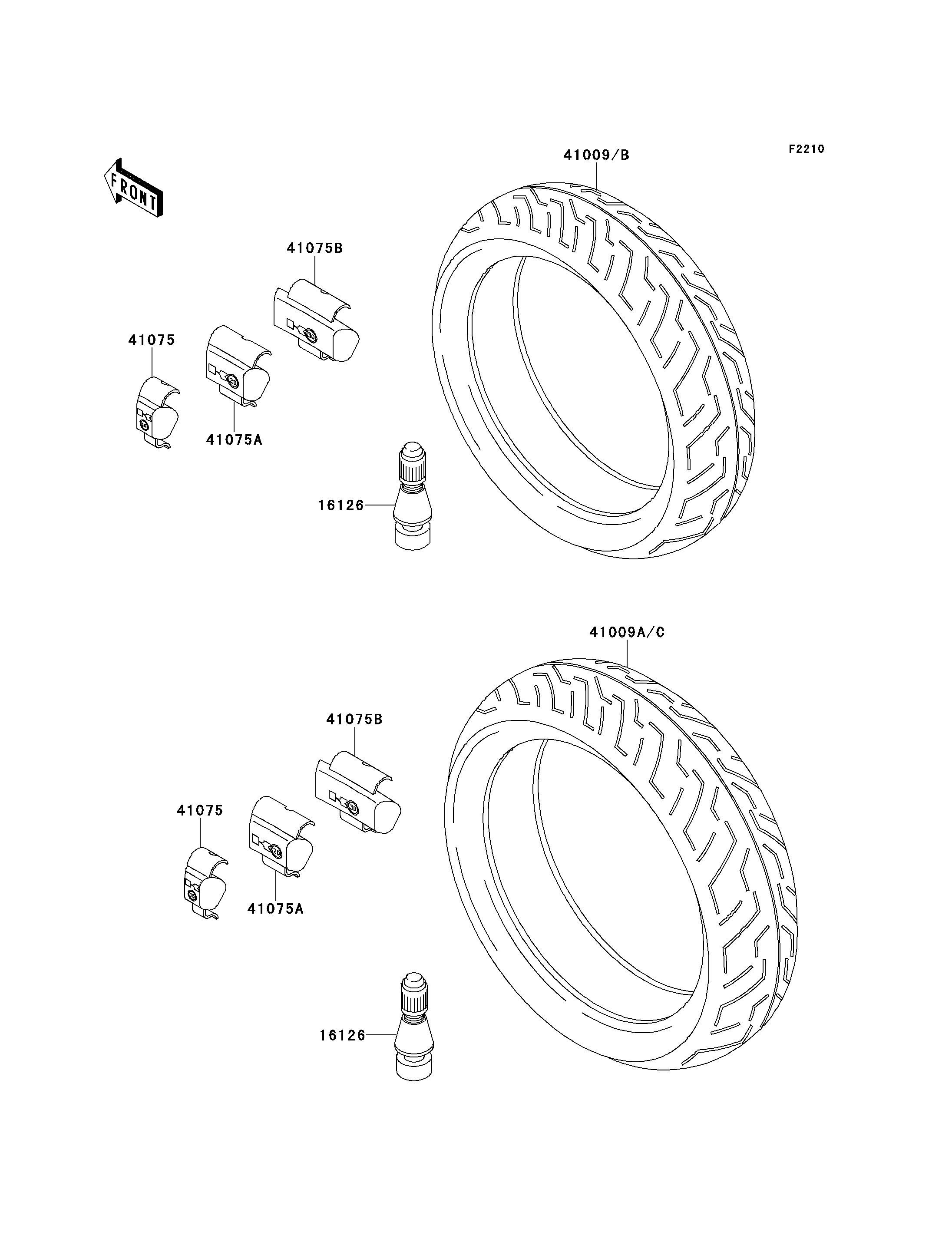 PNEUS POUR ZR 7 ZR750 F3 ARGENT 2001 EUROPE