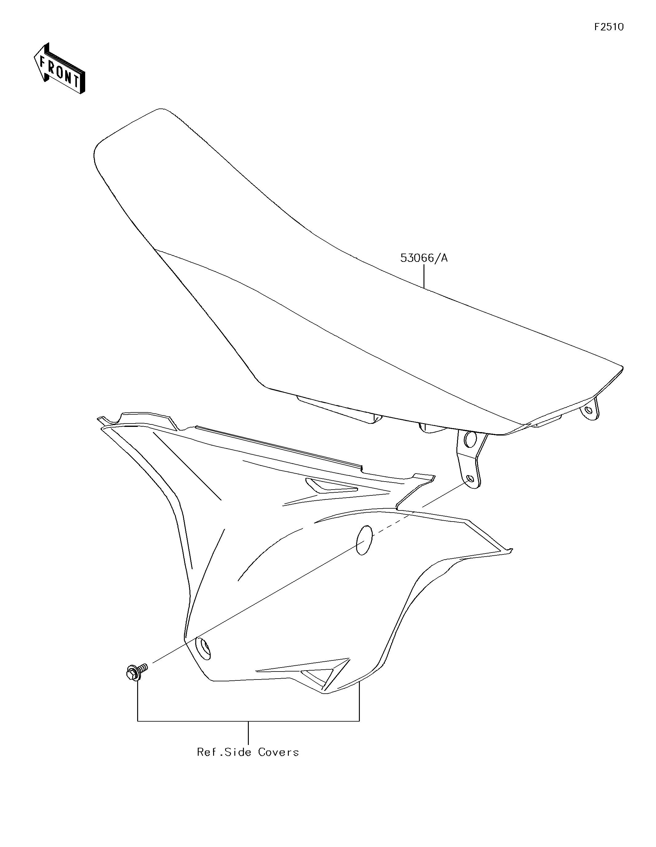 SELLE POUR KX85 KX85CEF VERT 2014 EUROPE