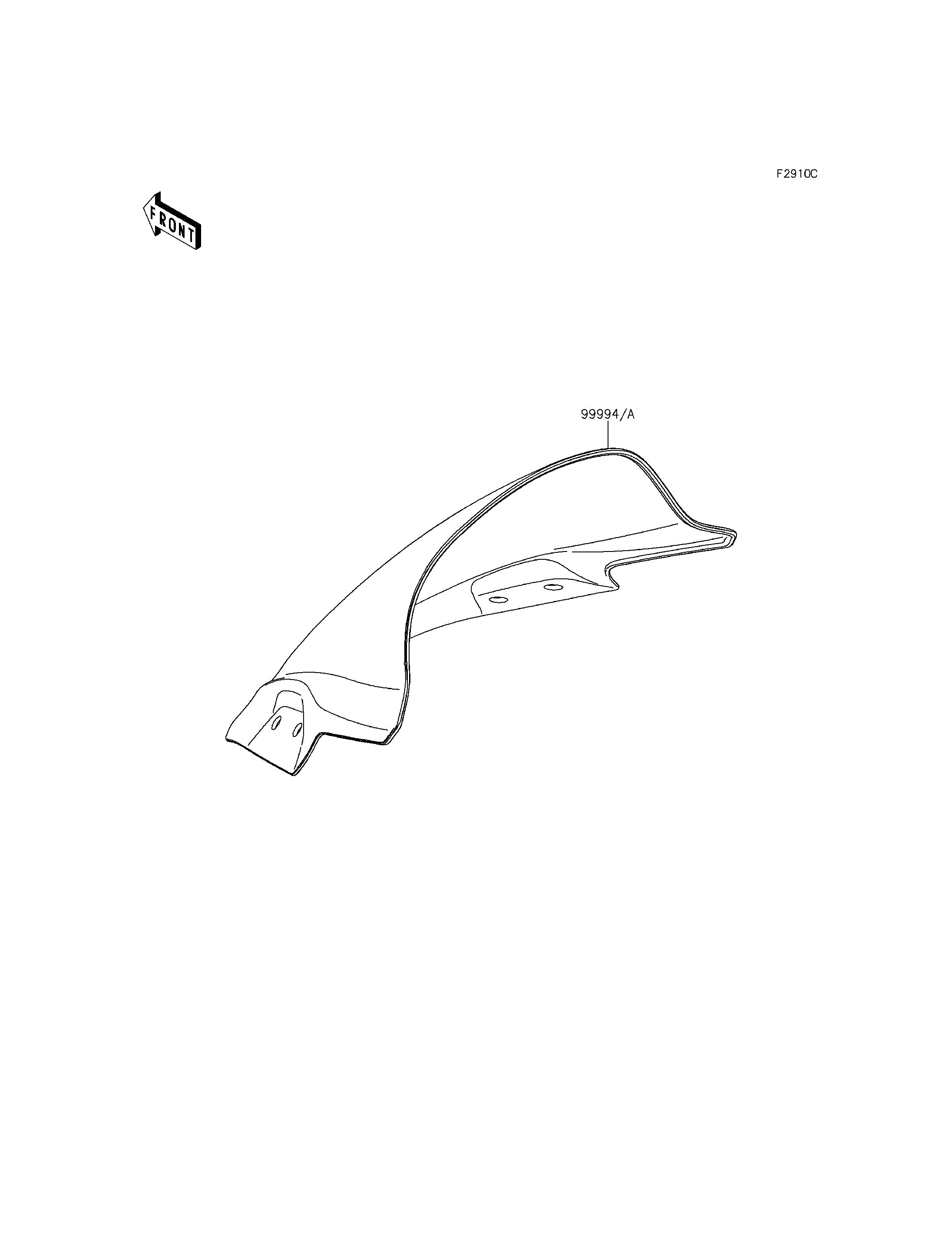 ACCESSOIREPARE BRISE POUR NINJA 300 ABS EX300BDF NOIR 2013