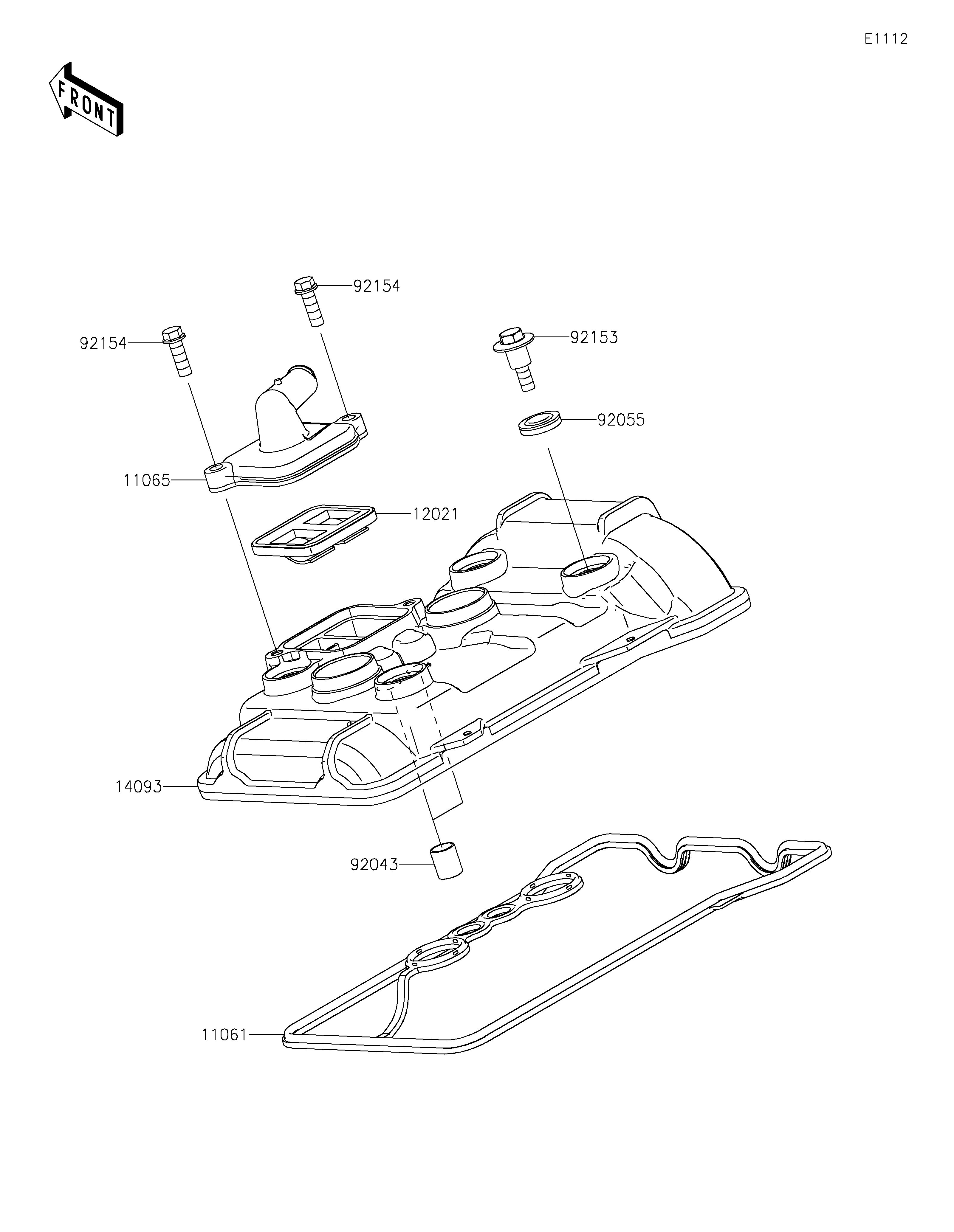 COUVRE CULASSE POUR NINJA 7 HYBRID CX500ARFNN TITANE 2024