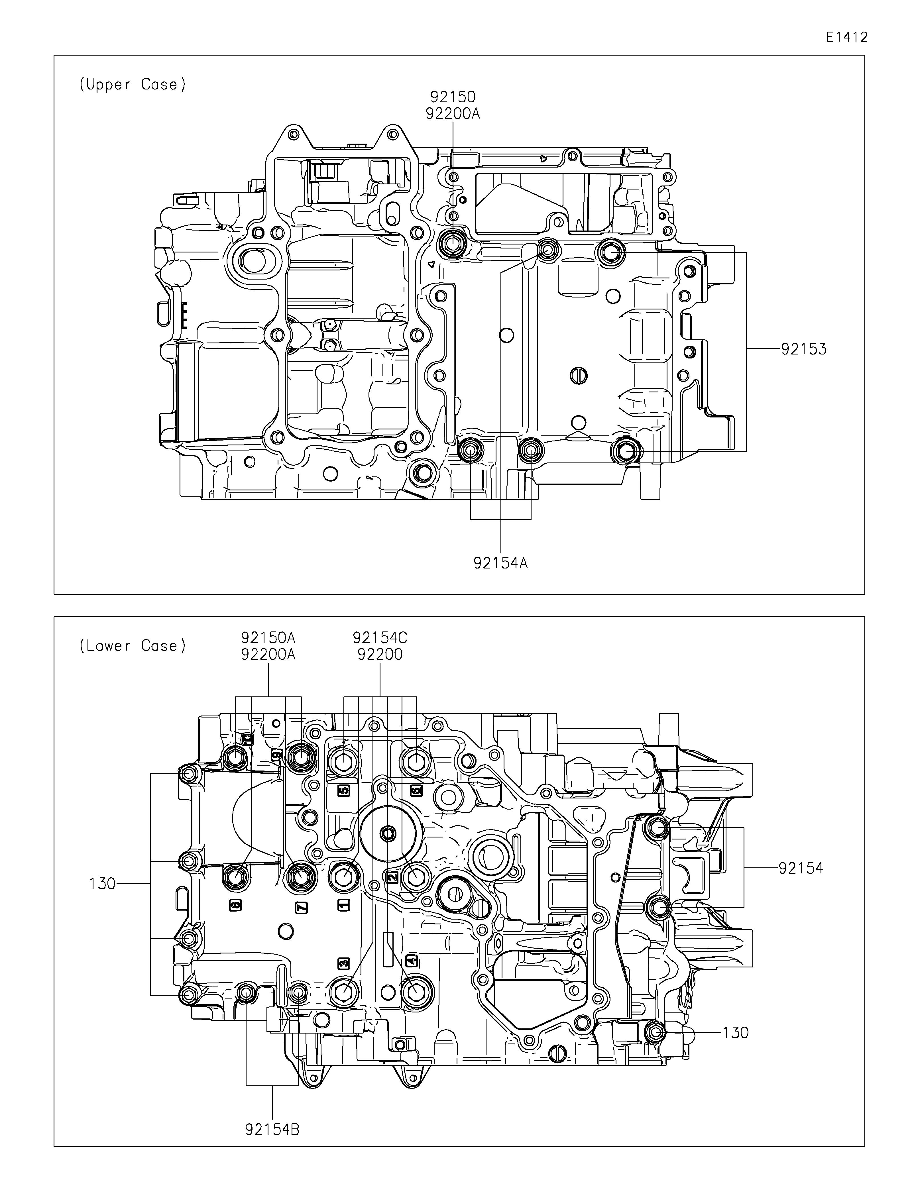 BOULON CARTER MOTEUR POUR NINJA 7 HYBRID CX500ARFNN TITANE 2024