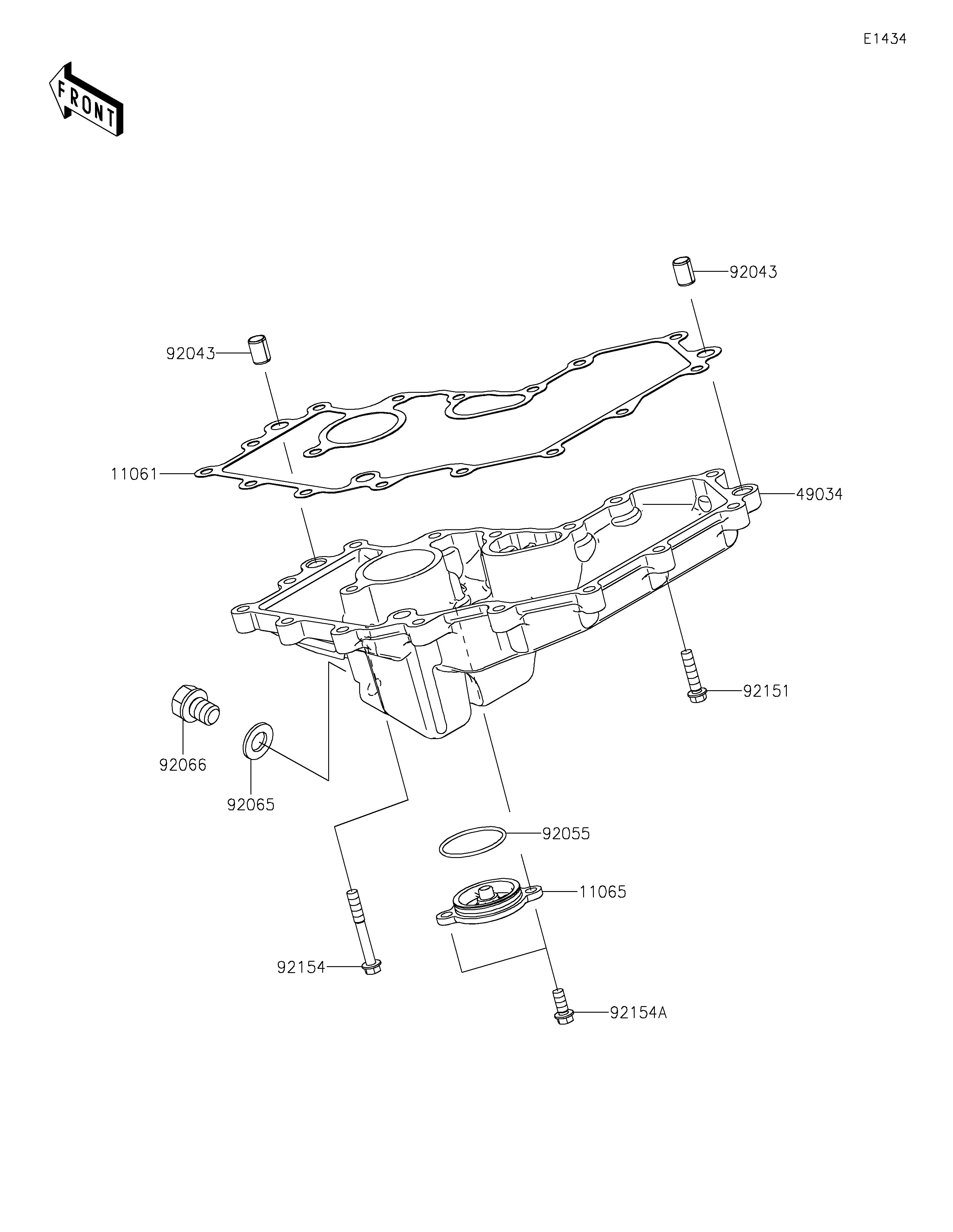 CARTER INFERIEUR POUR NINJA 7 HYBRID CX500ARFNN TITANE 2024