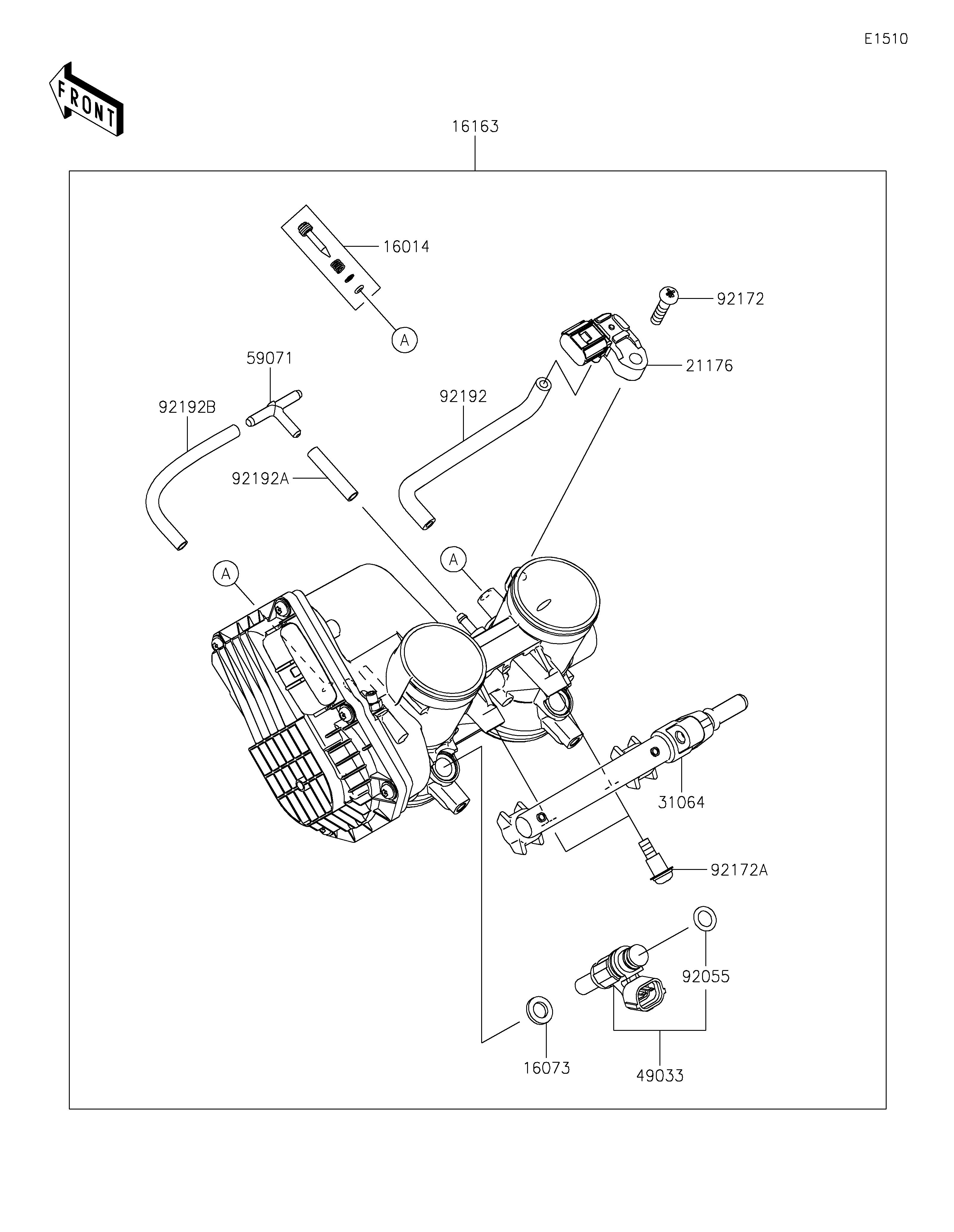 CARBU POUR NINJA 7 HYBRID CX500ARFNN TITANE 2024