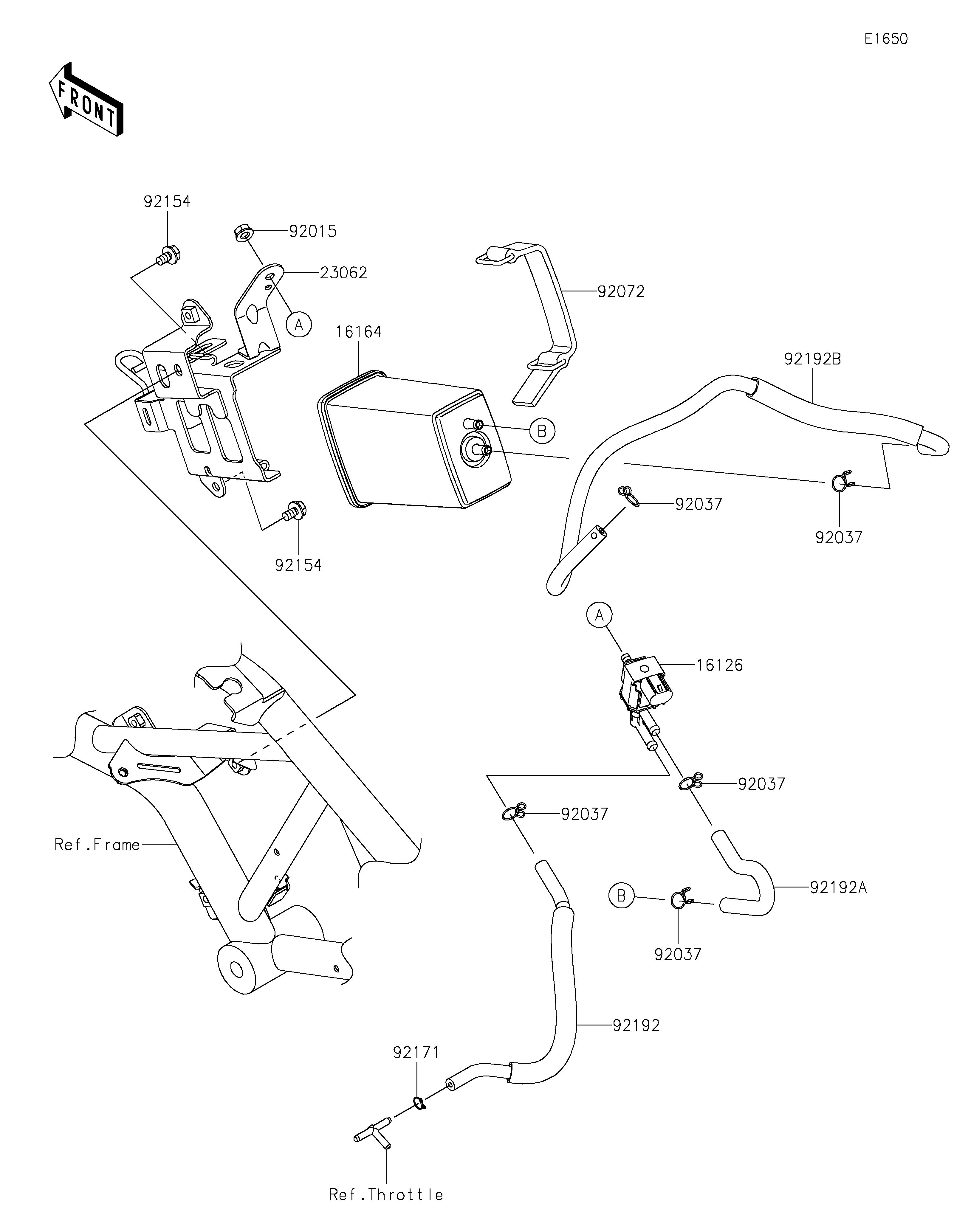 SYSTEME DEVAPORATION CARBURANT POUR Z7 HYBRID CR500ARFNN GRIS 2024