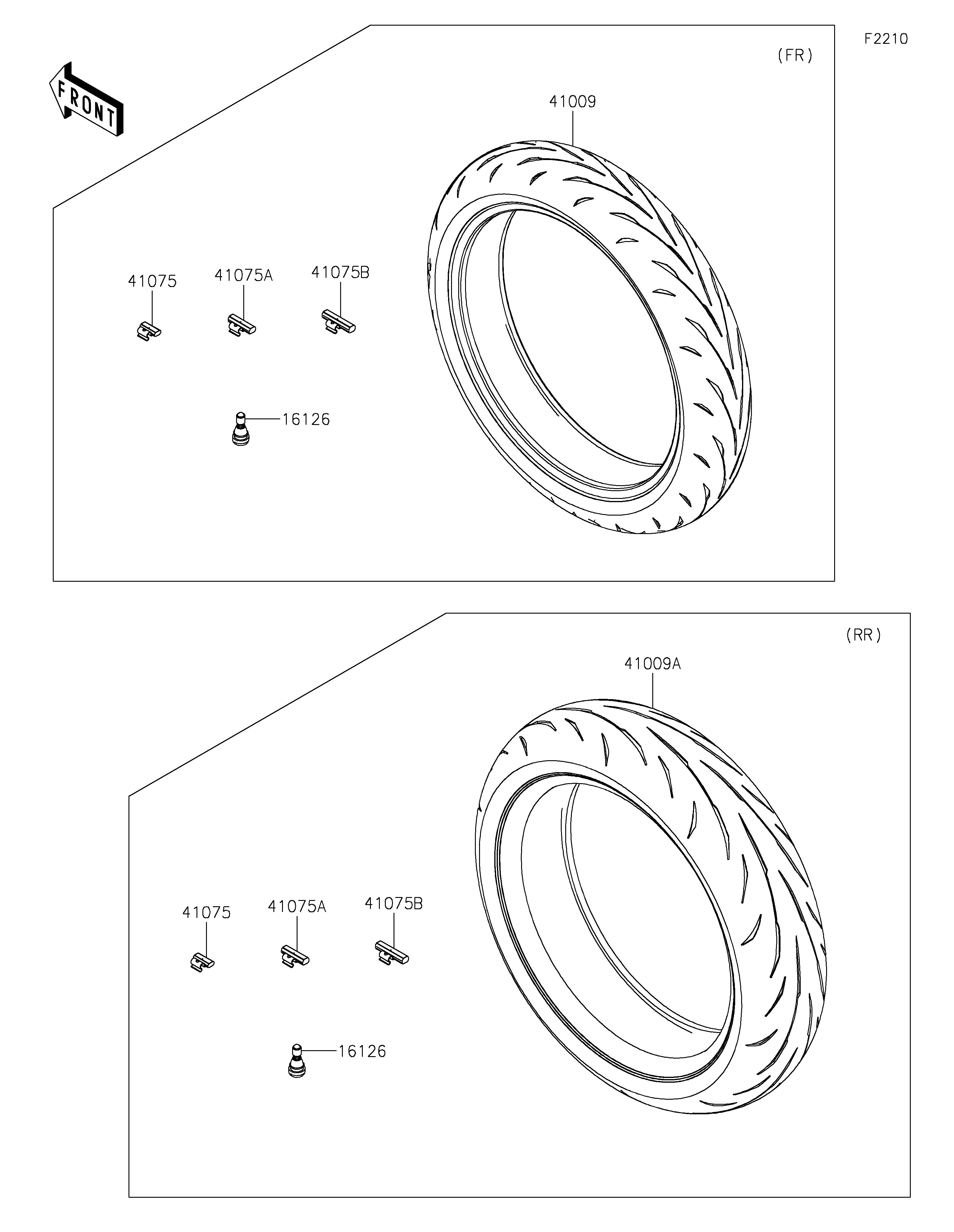PNEUS POUR NINJA 7 HYBRID CX500ARFNN TITANE 2024