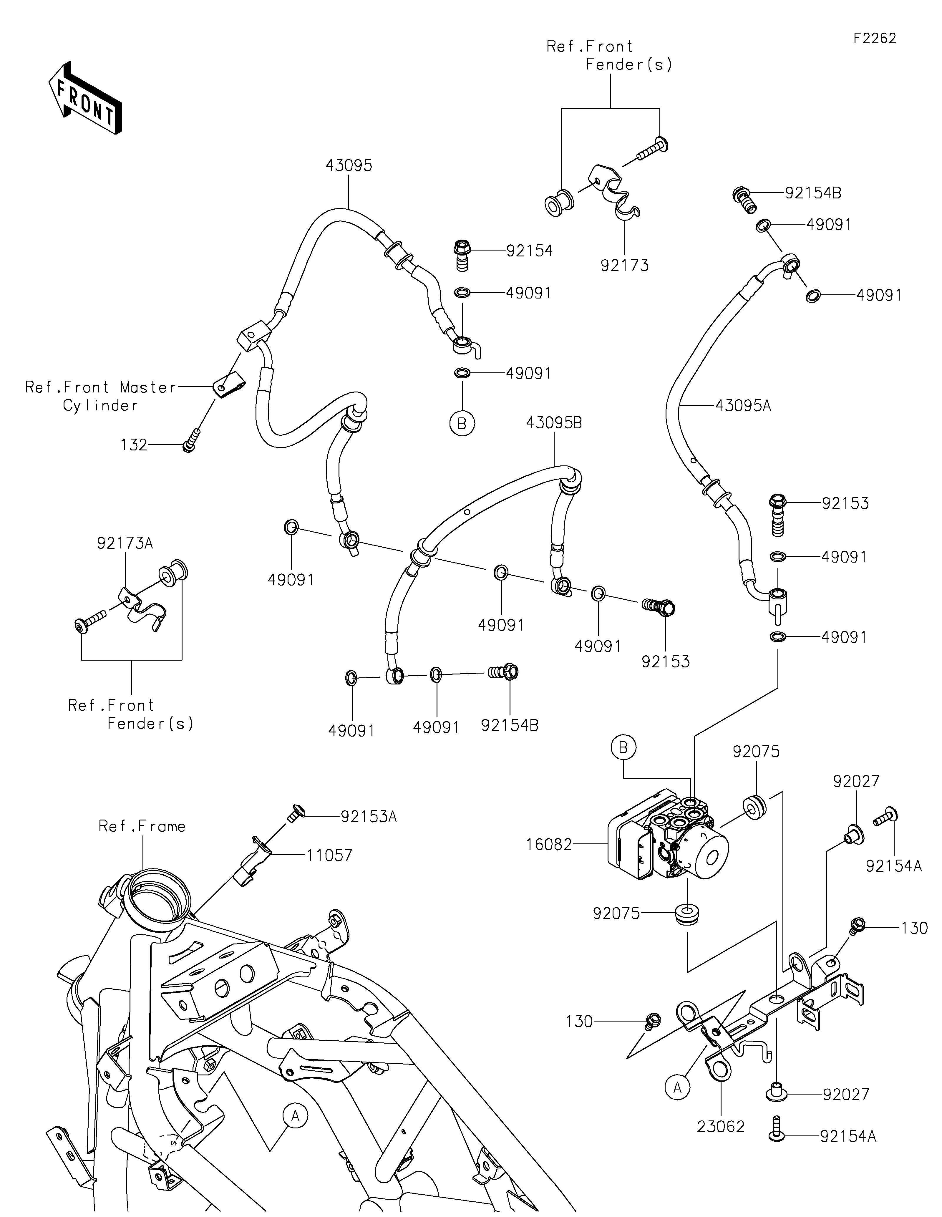 DURITE DE FREIN POUR Z7 HYBRID CR500ARFNN GRIS 2024