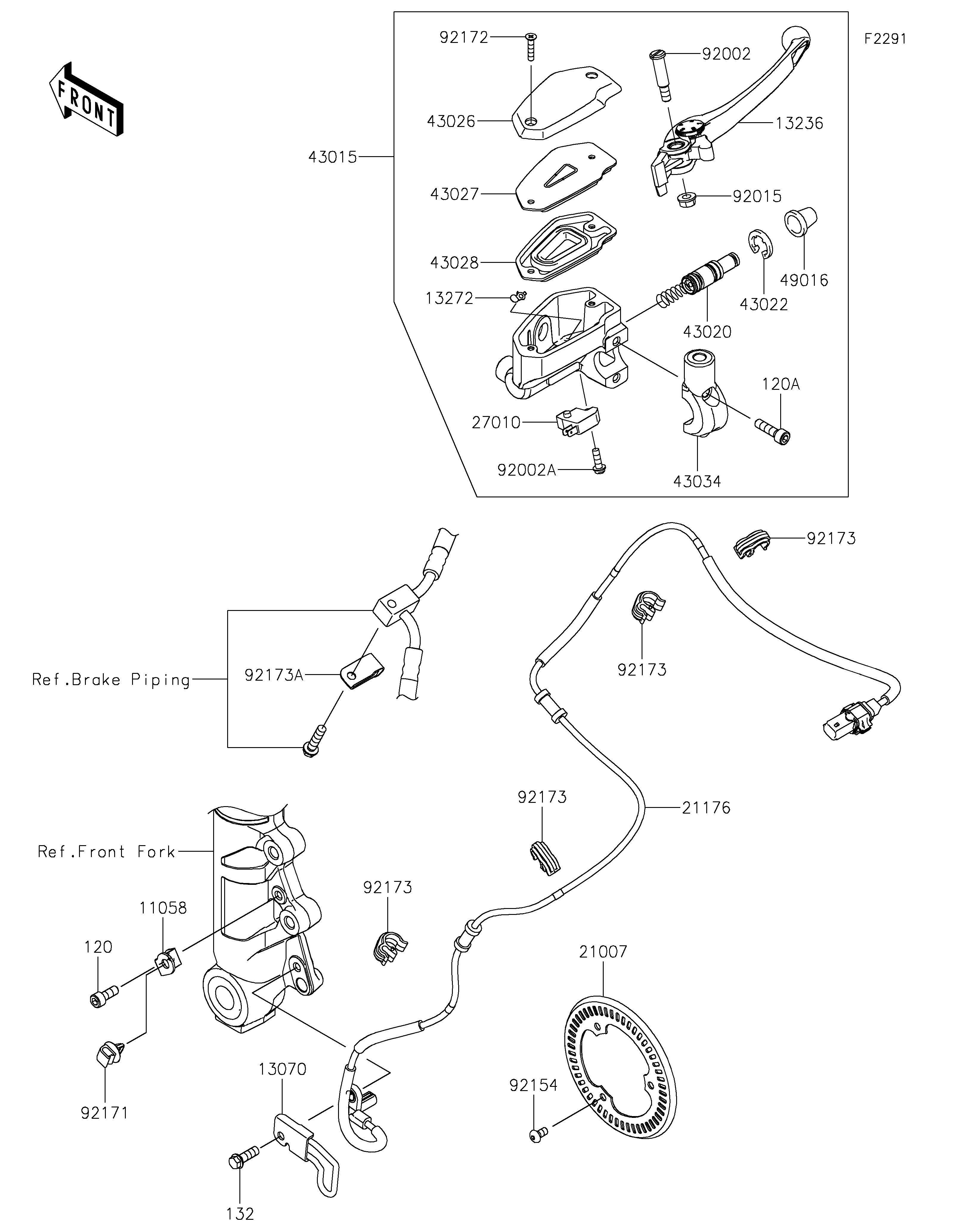 MAITRE CYLINDRE AV POUR Z7 HYBRID CR500ARFNN GRIS 2024