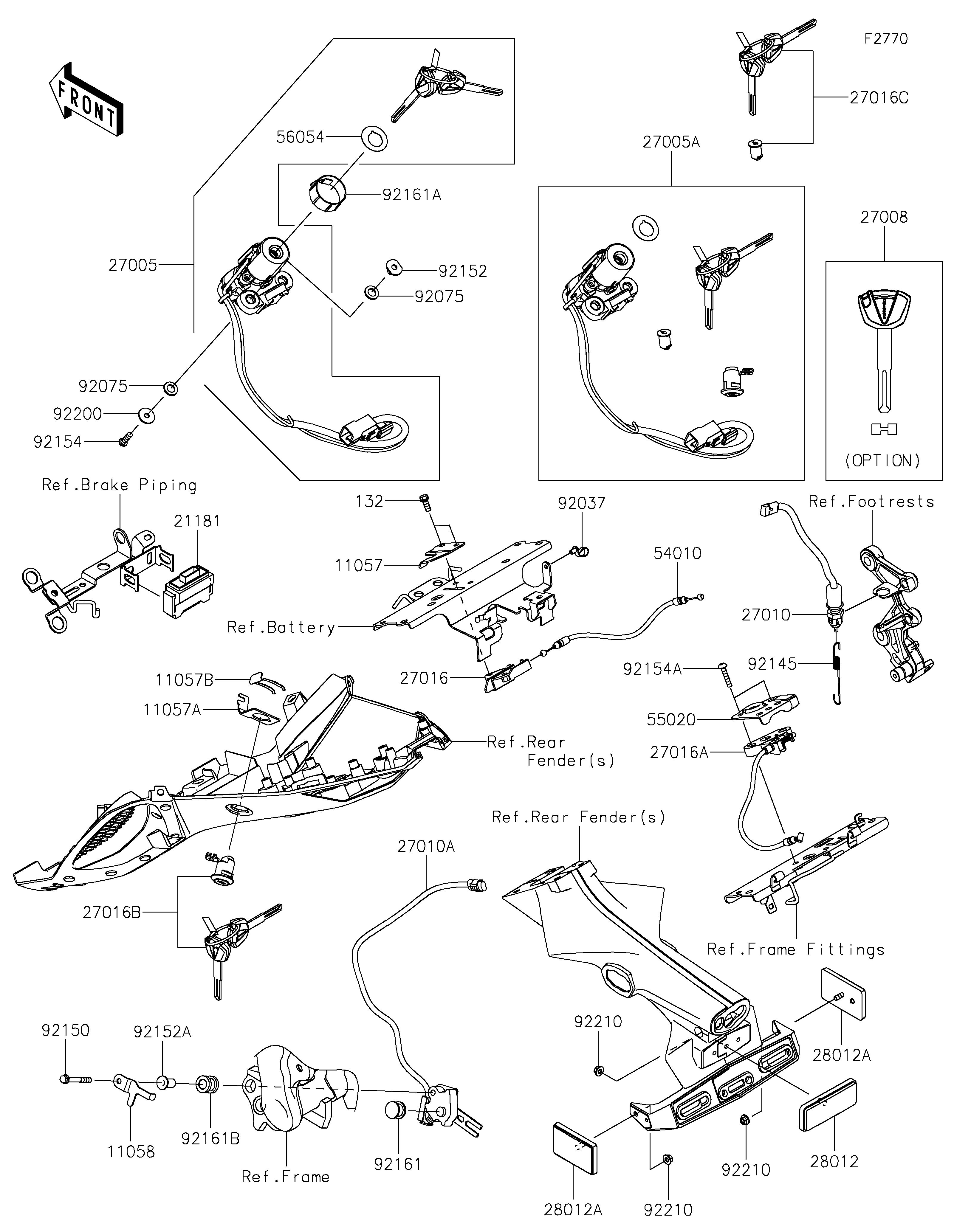 CONTACTEUR POUR NINJA 7 HYBRID CX500ARFNN TITANE 2024