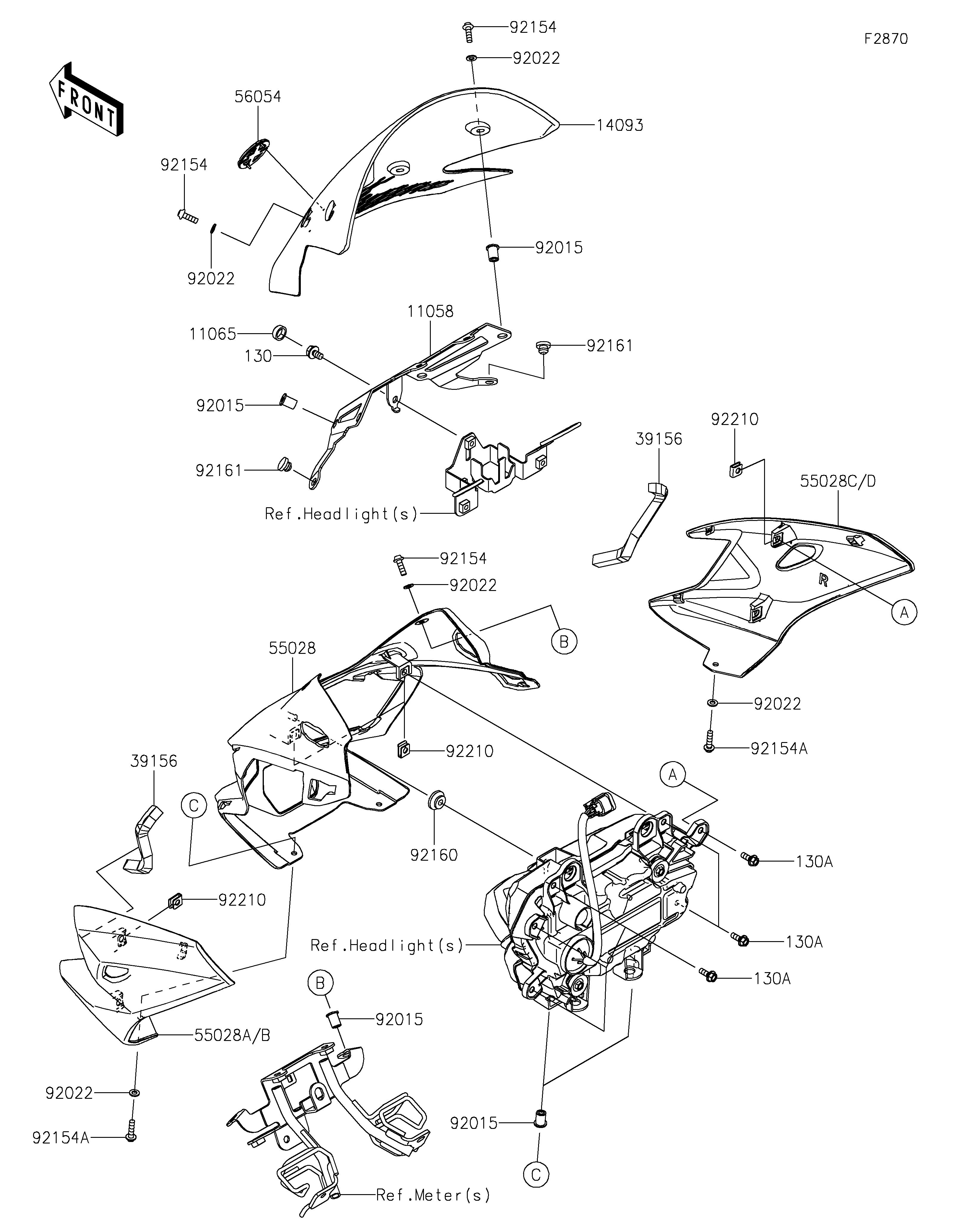 CARENAGESUPERIEUR POUR Z7 HYBRID CR500ARFNN GRIS 2024
