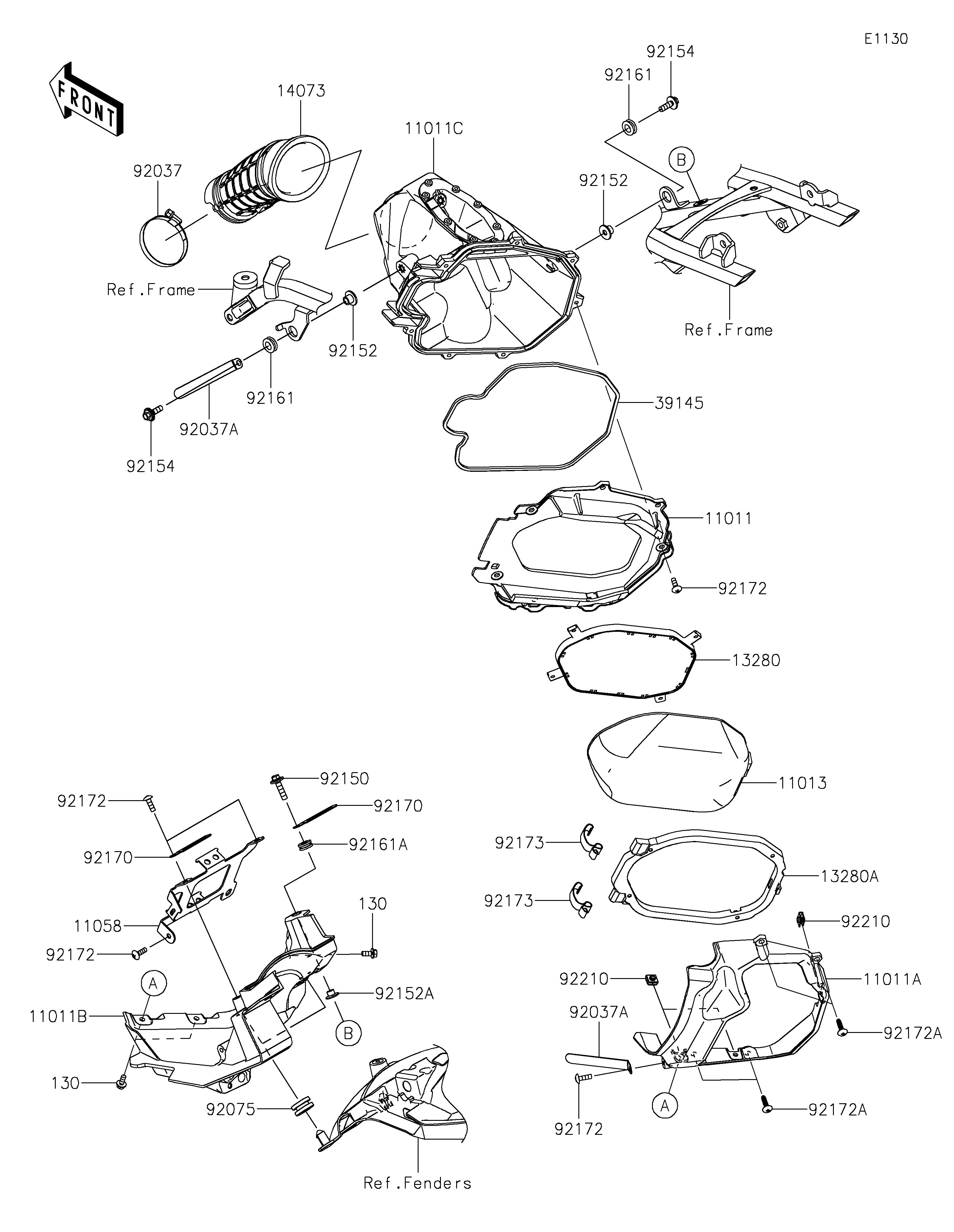 FILTRE A AIR POUR KX250 KX252ESFNN VERT 2025 EUROPE