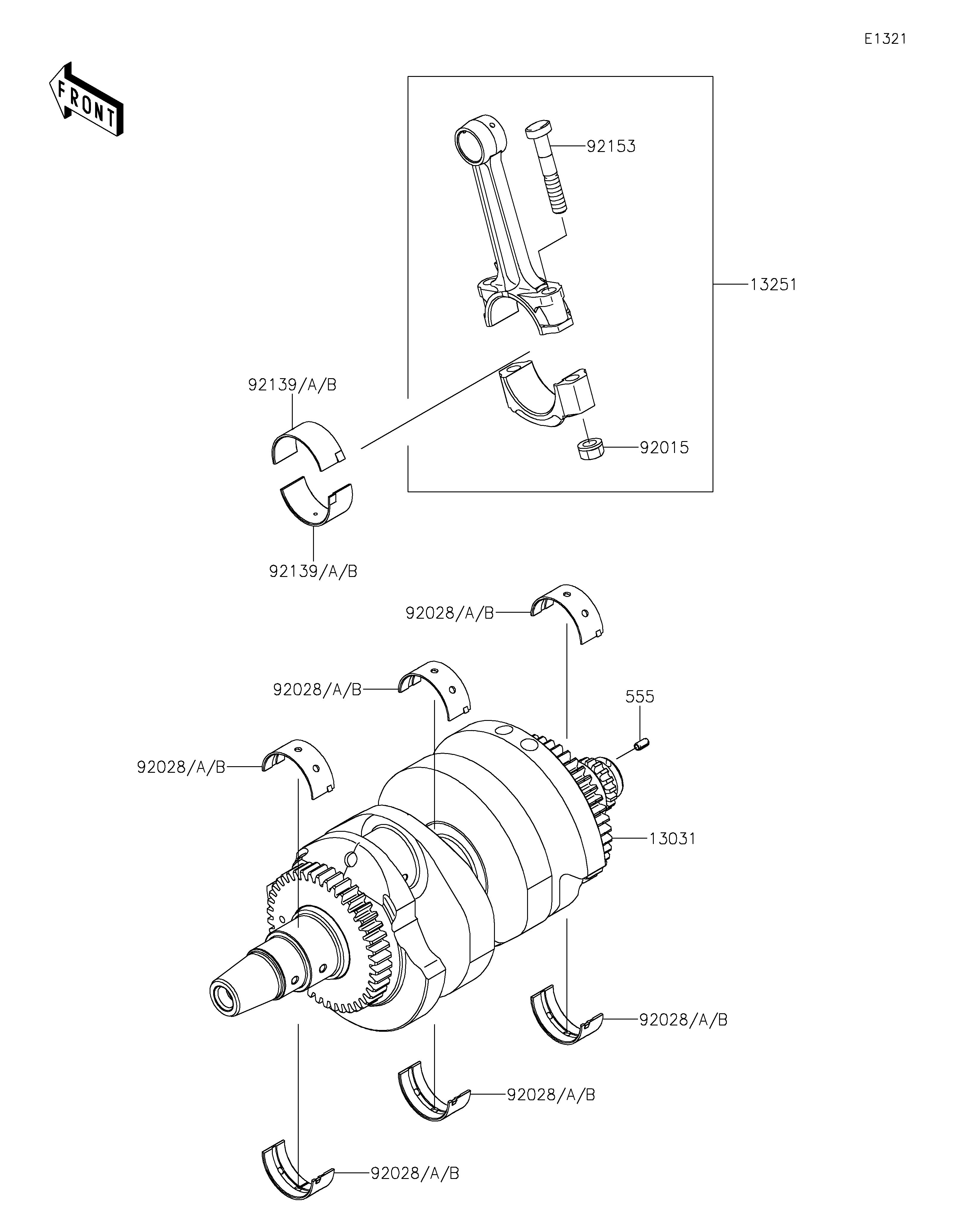 VILEBREQUIN POUR NINJA 650 EX650SSFAN GRIS 2025