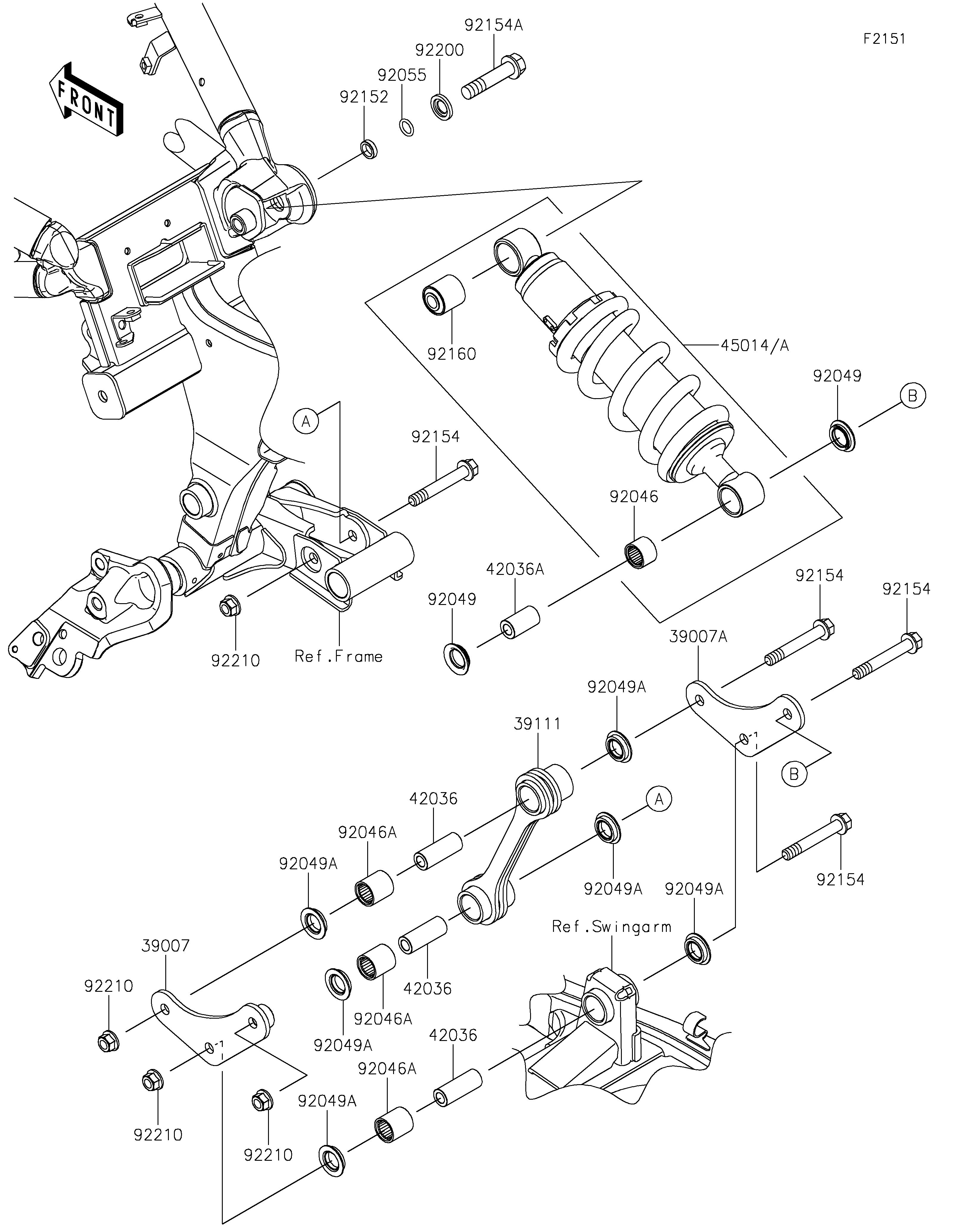 SUSPENSIONAMORTISSEUR POUR VULCAN S EN650MSFAN GRIS 2025
