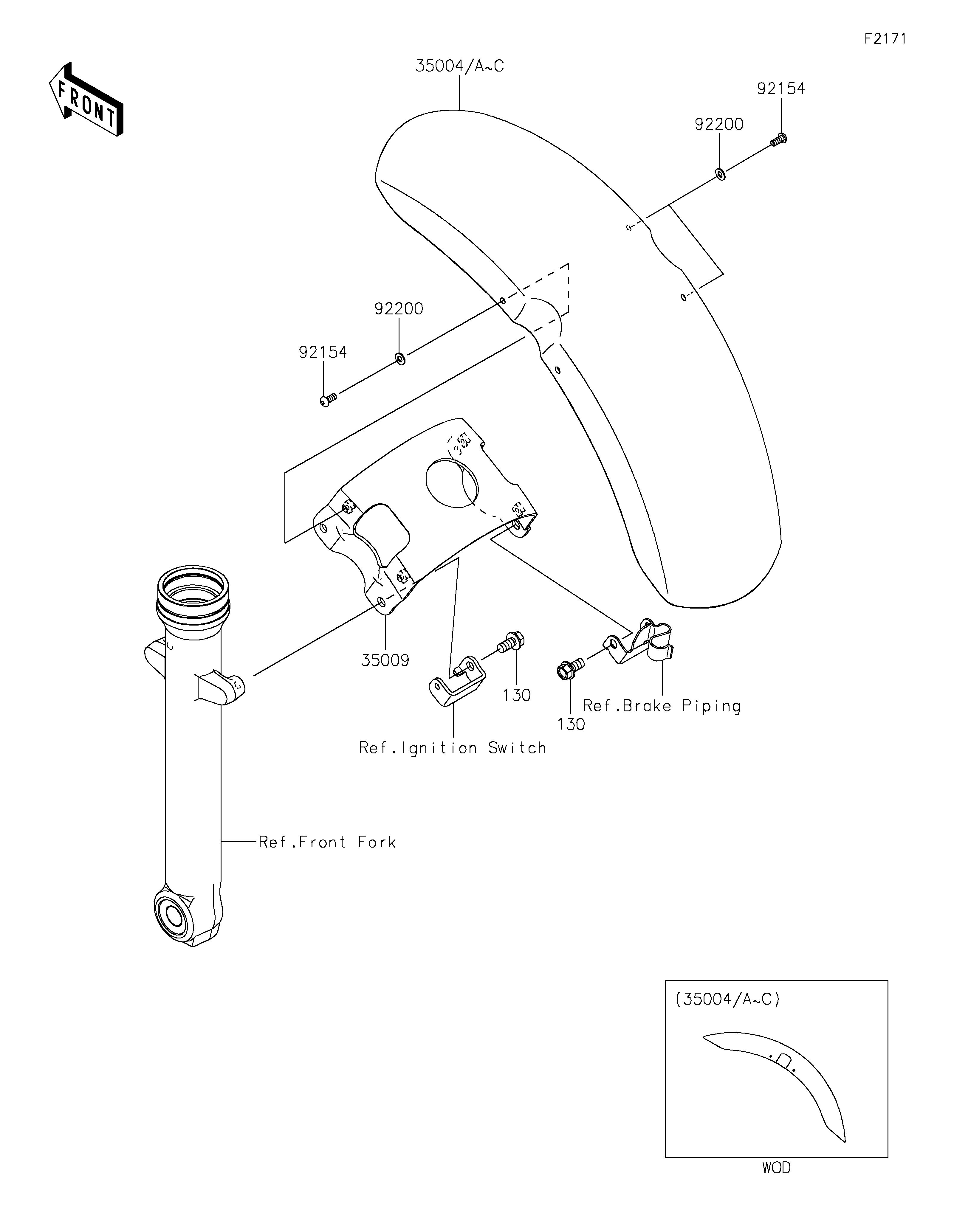 GARDE BOUE AVANT POUR VULCAN S EN650MSFAN GRIS 2025