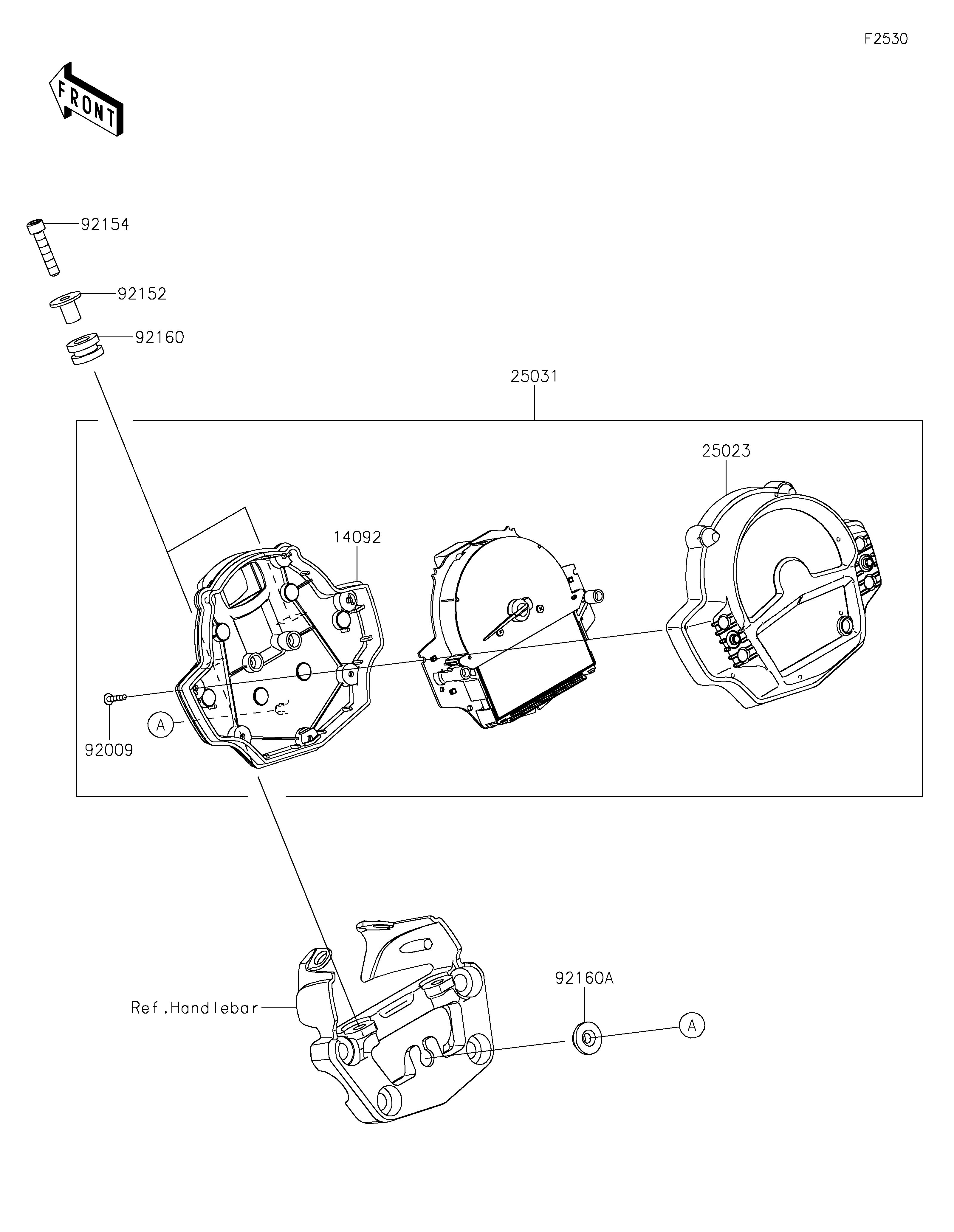 COMPTEURS POUR VULCAN S EN650MSFAN GRIS 2025