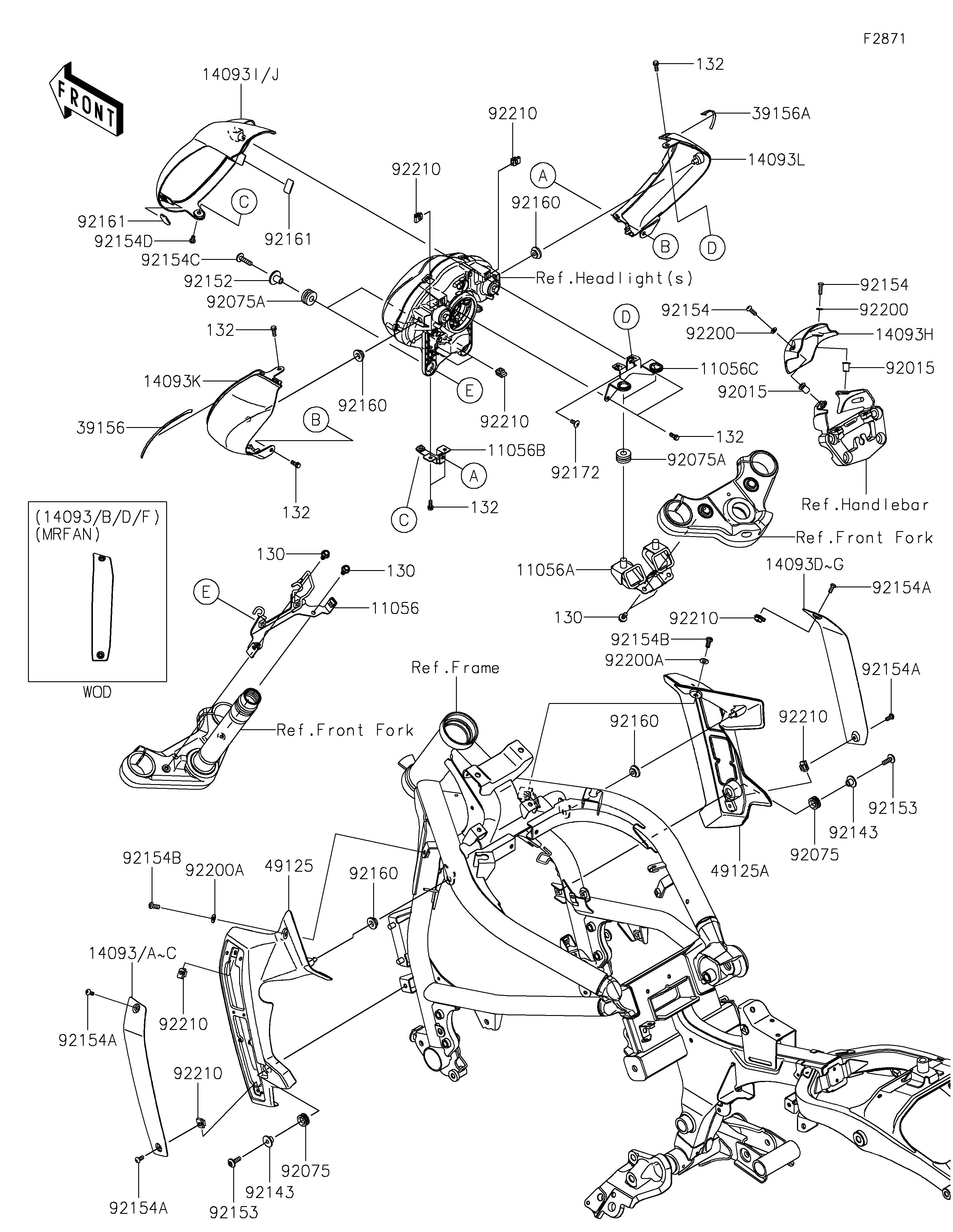 CARENAGE POUR VULCAN S EN650MSFAN GRIS 2025