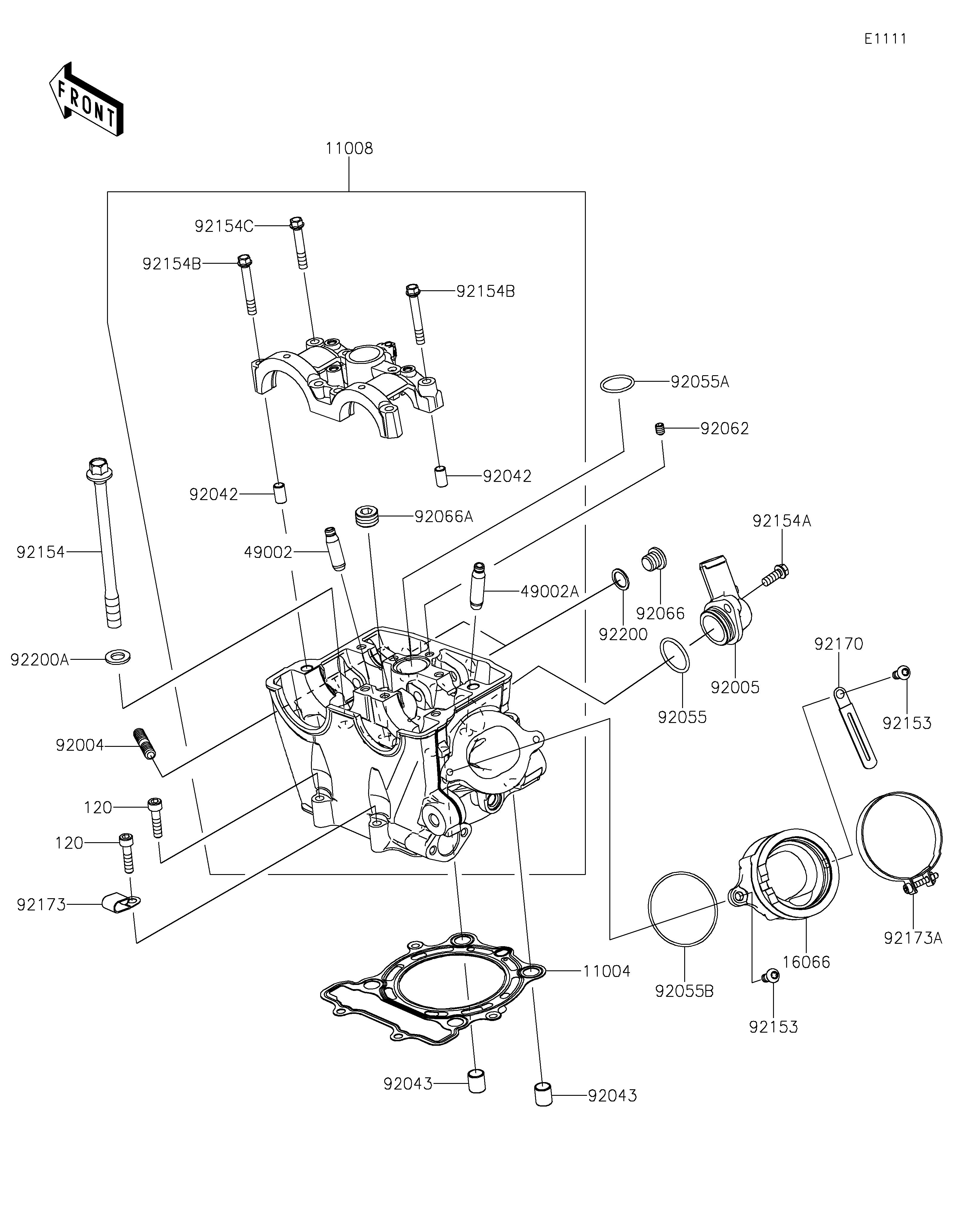 CULASSE POUR KX250 50TH ANNIVERSARY EDITION KX252CRFAN VERT MAT 2024 EUROPE