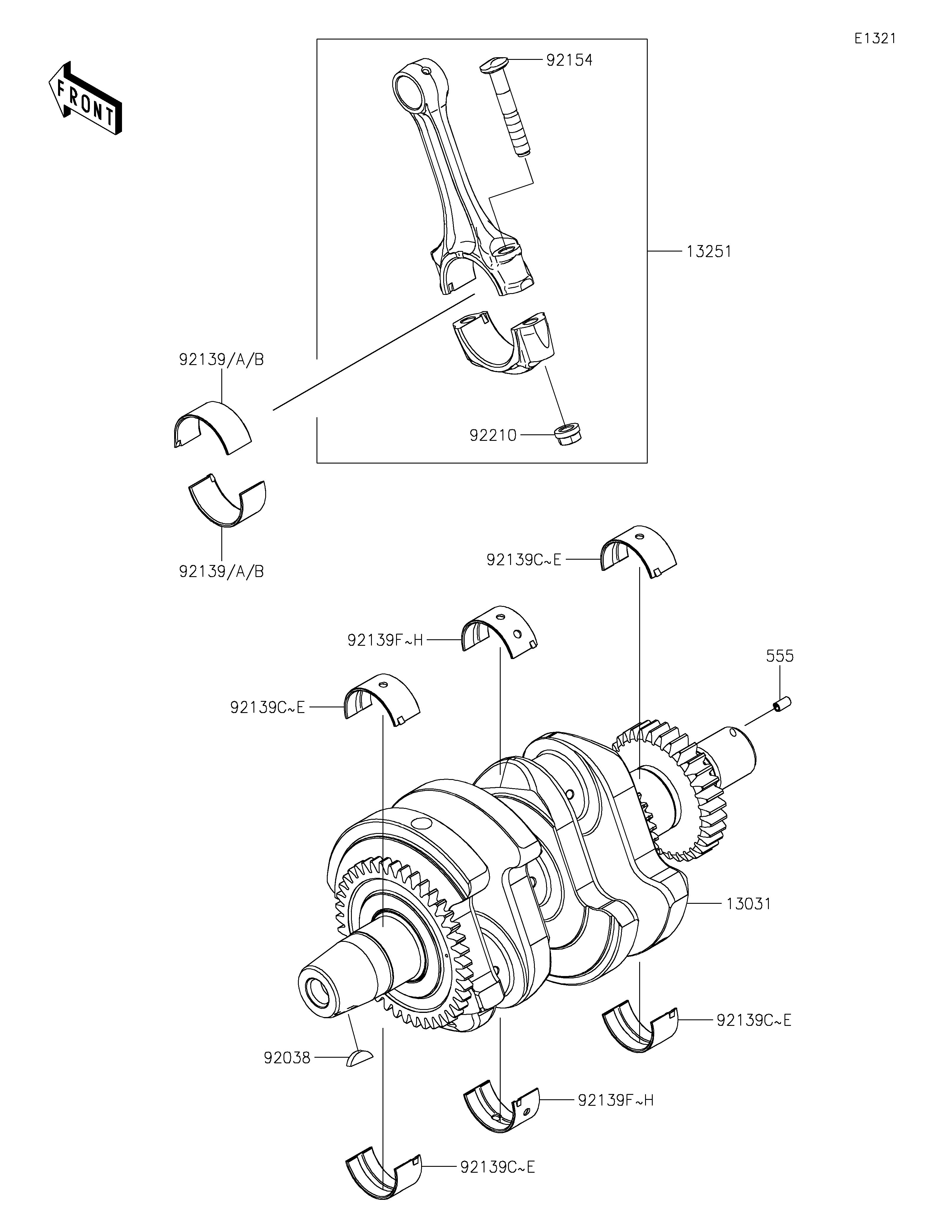 VILEBREQUIN POUR NINJA 7 HYBRID CX500ARFNN TITANE 2024