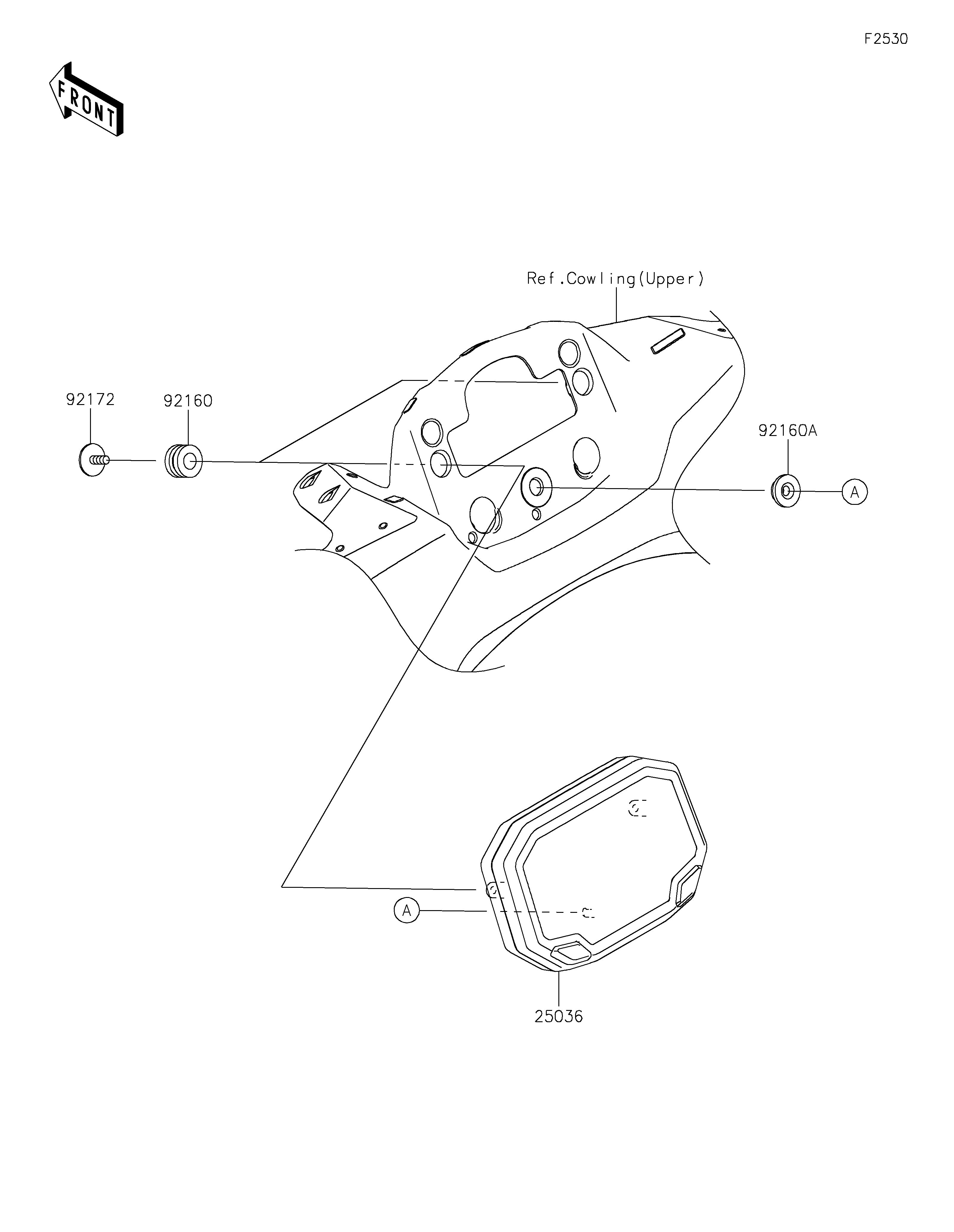COMPTEURS POUR NINJA 7 HYBRID CX500ARFNN TITANE 2024