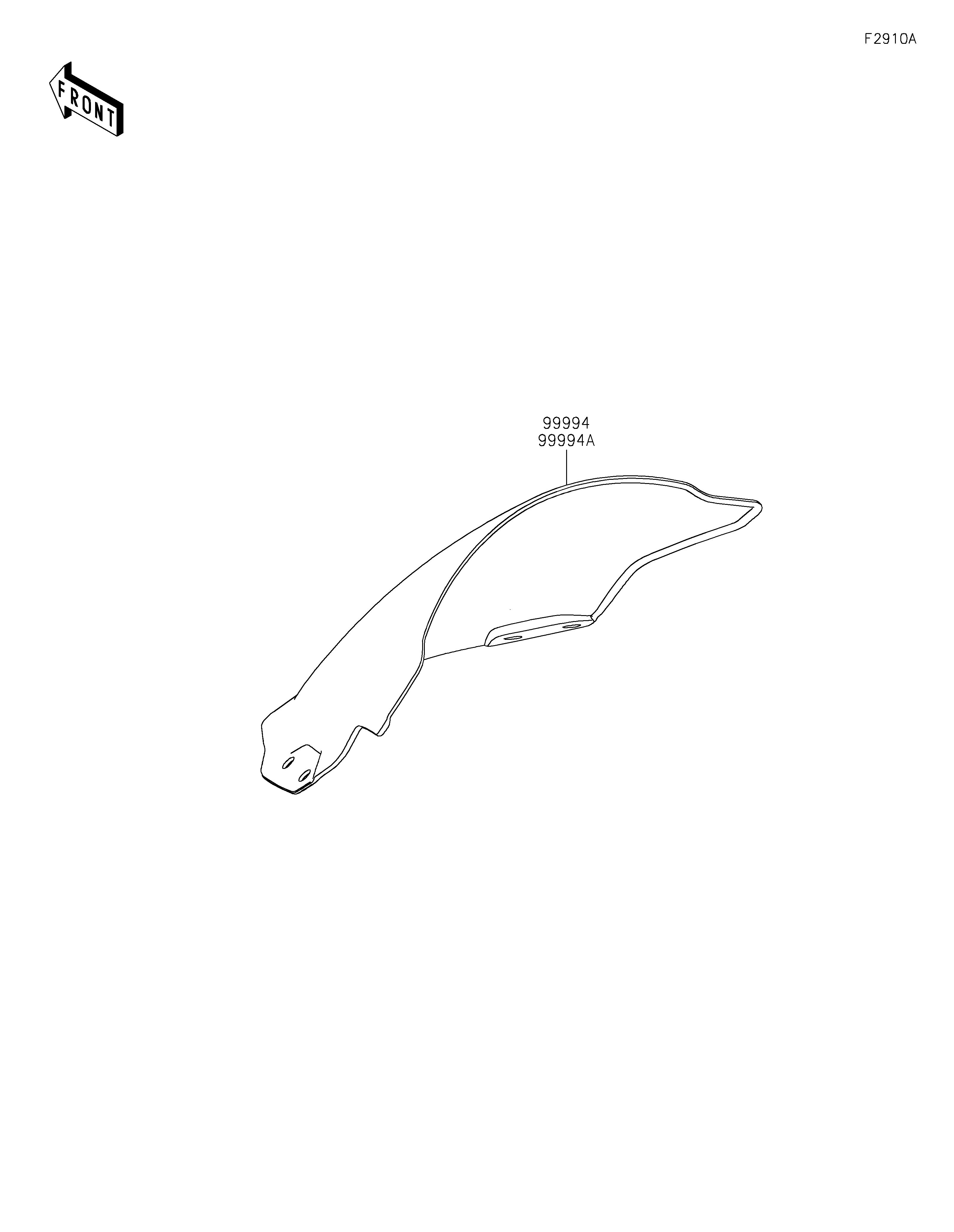 ACCESSOIREPARE BRISE POUR NINJA 7 HYBRID CX500ARFNN TITANE 2024