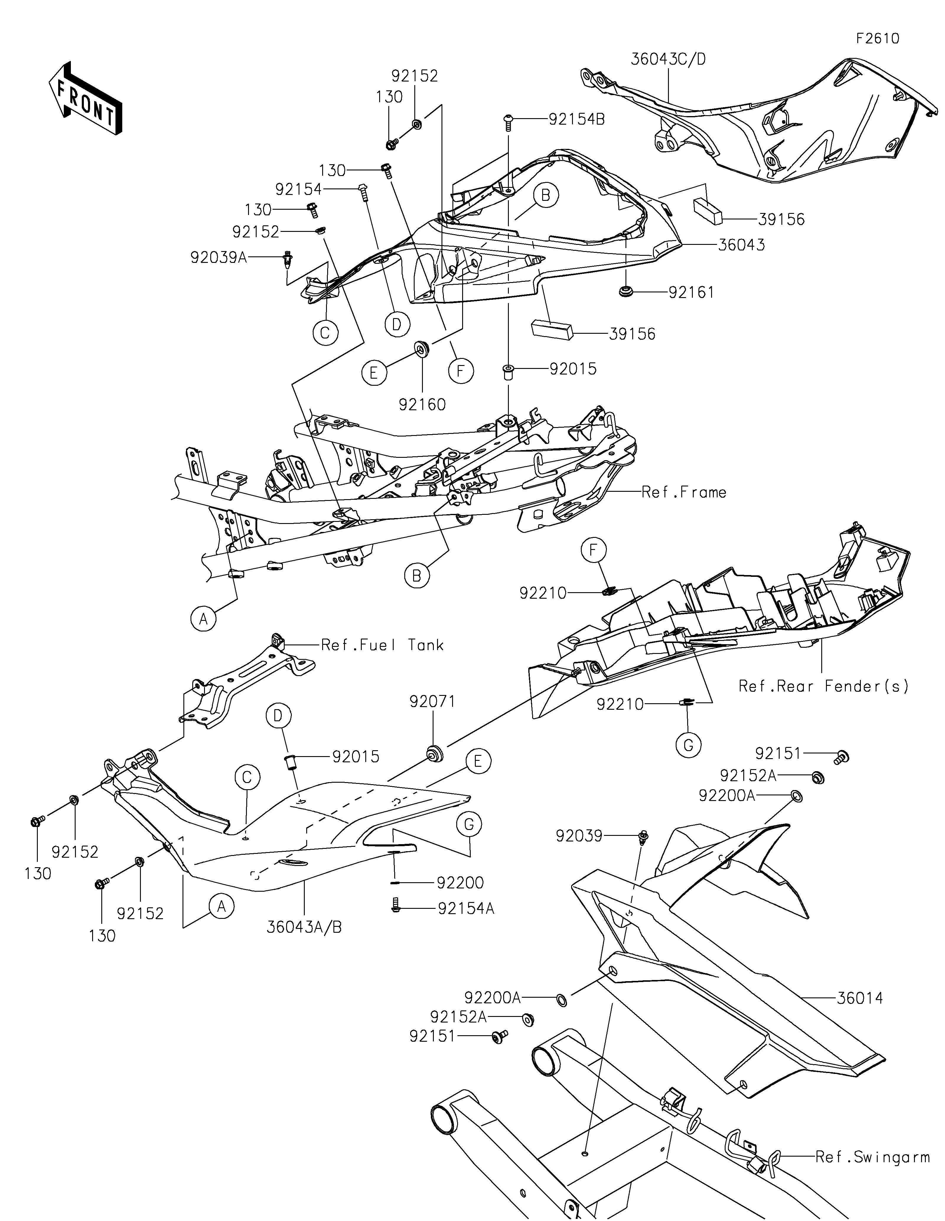 CACHE LATERALGARDE CHAINE POUR NINJA 500 EX500GRFNN NOIR 2024