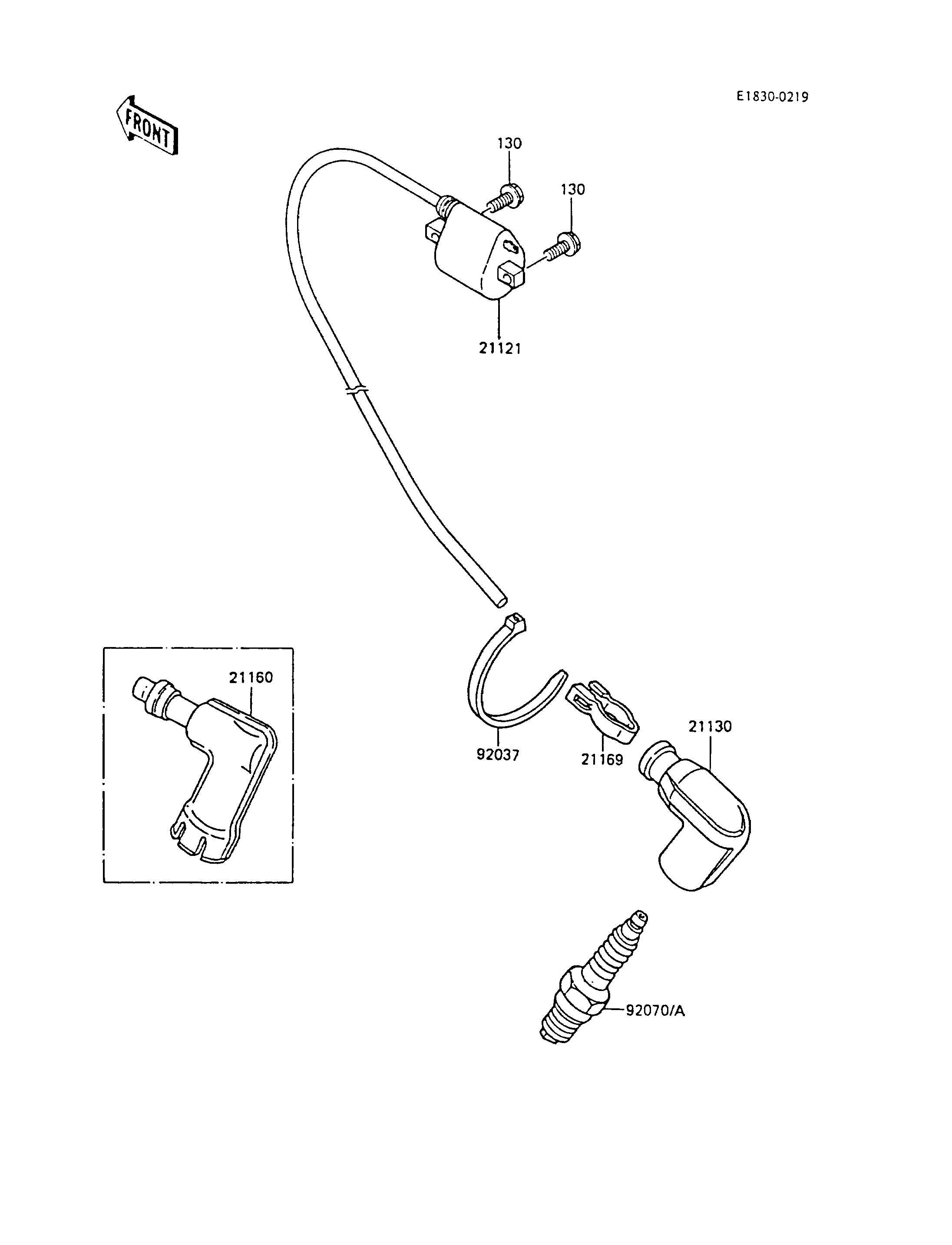 SYSTEME DALLUMAGE POUR KX60 KX60 B1 VERT 1985