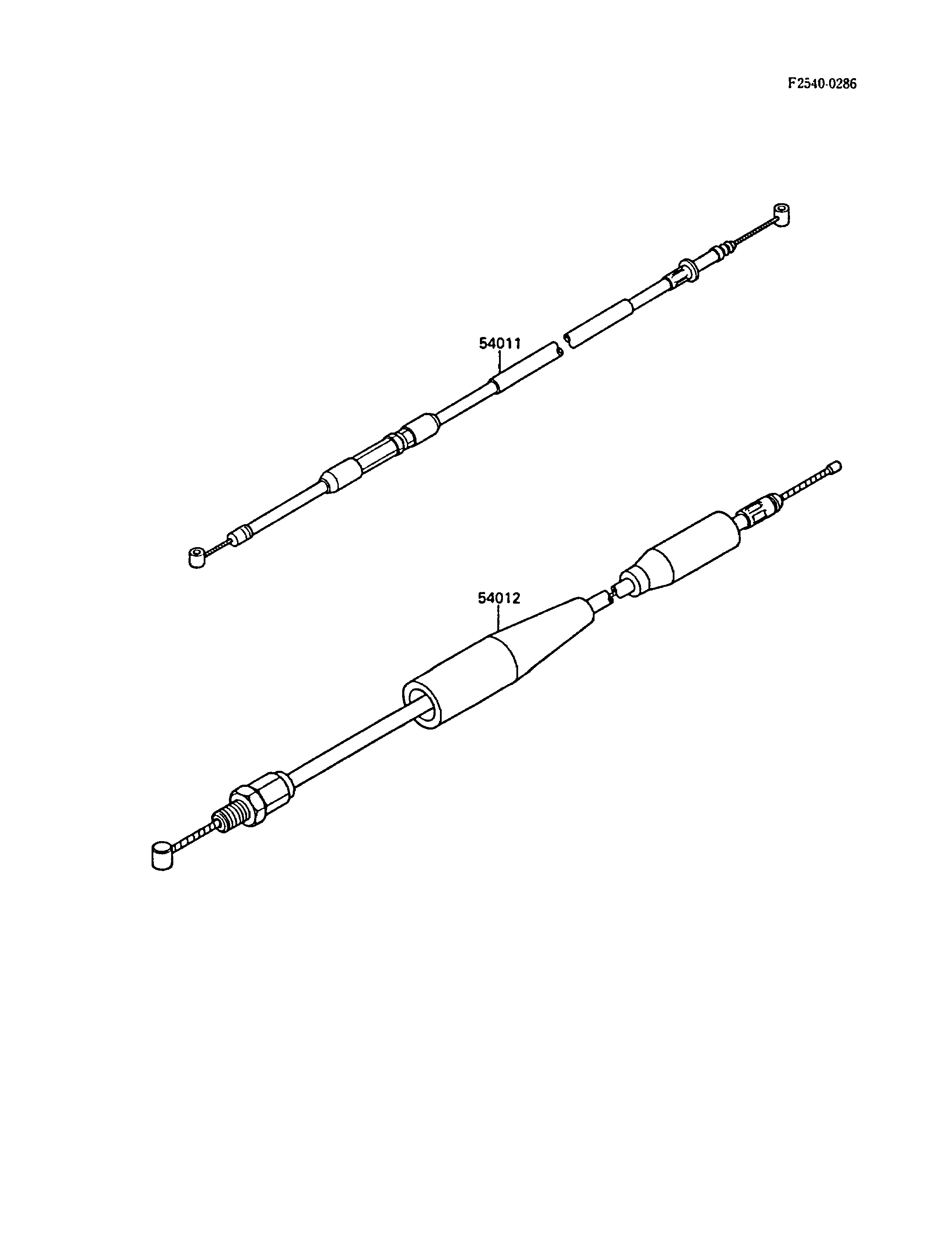 CABLES POUR KX500 KX500 D1 VERT 1988