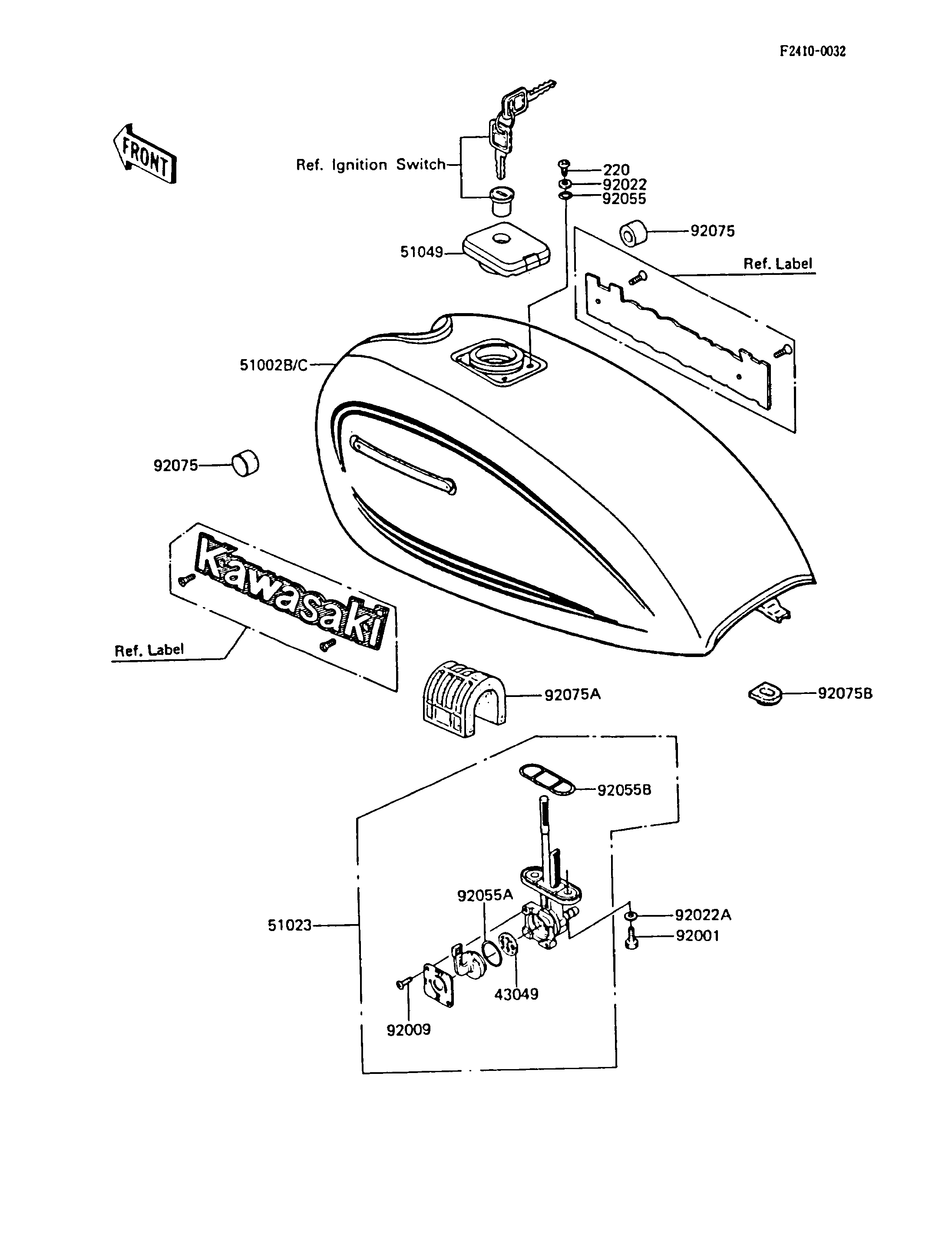 RESERVOIR CARBURANT POUR CSR Z305 A3 NOIR 1988 EUROPE