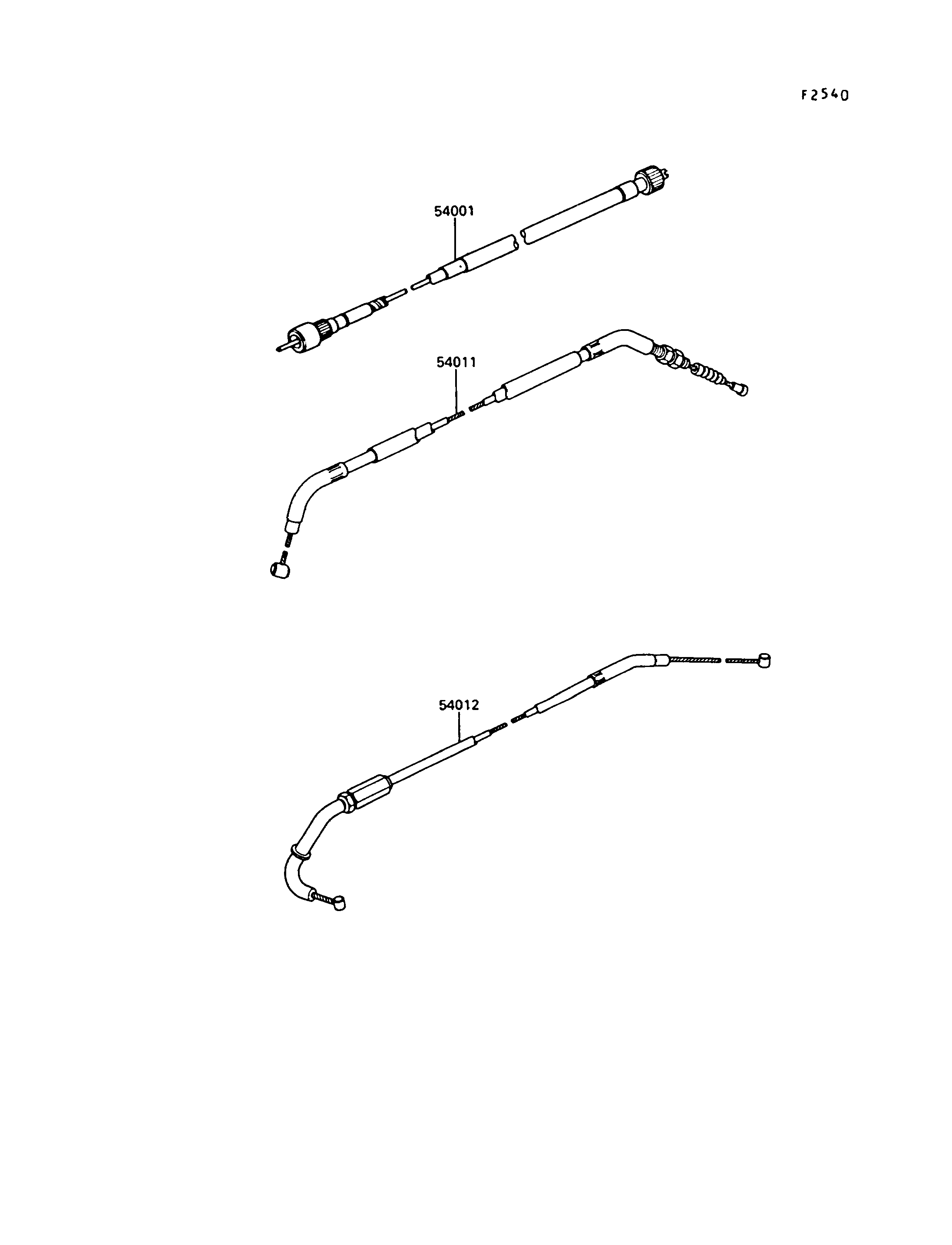 CABLES POUR GT550 Z550 G6 BLANC 1989 EUROPE