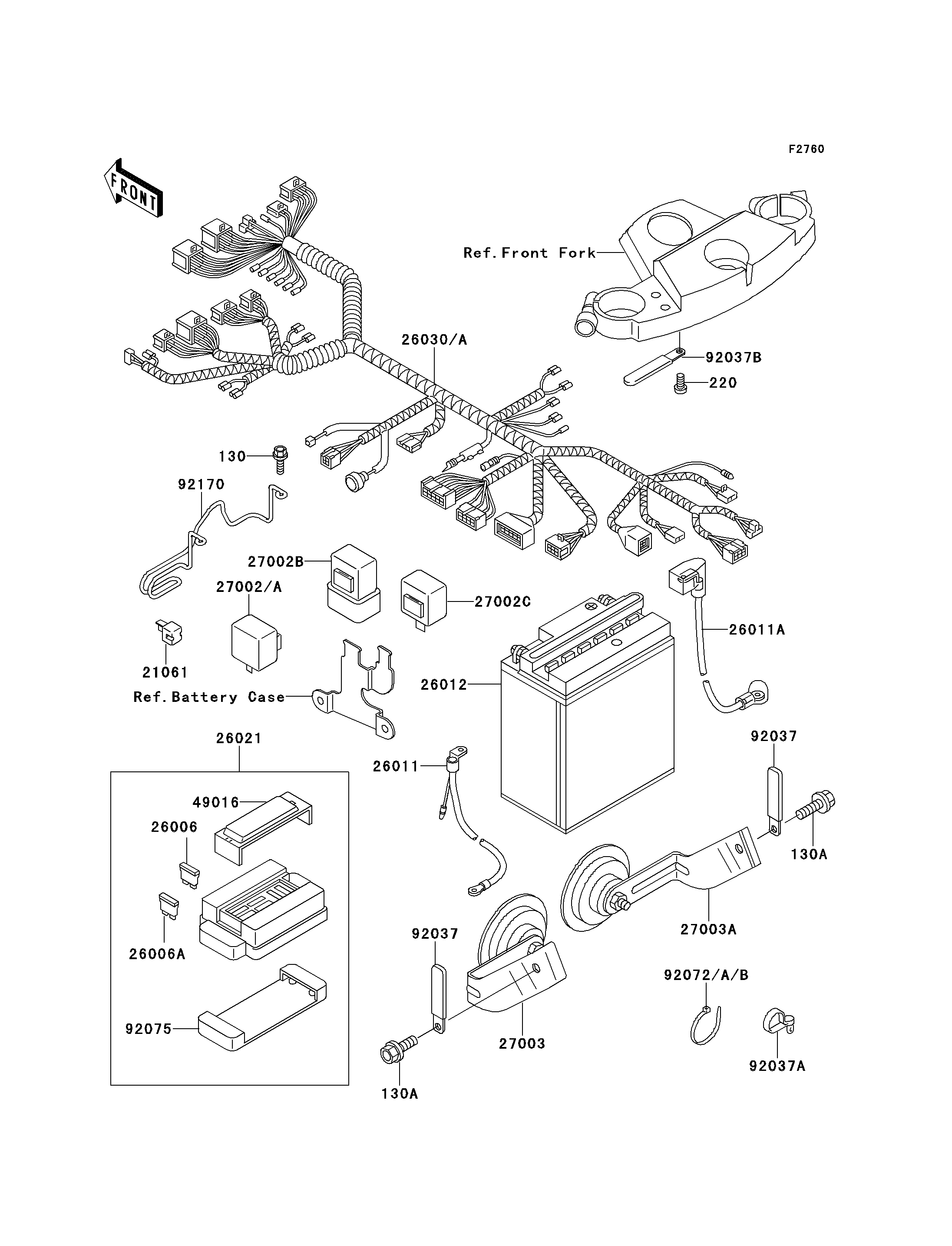 EQUIPEMENT ELECTRIQUE POUR ZZ R600 ZX600 D2 ARGENT 1991 EUROPE