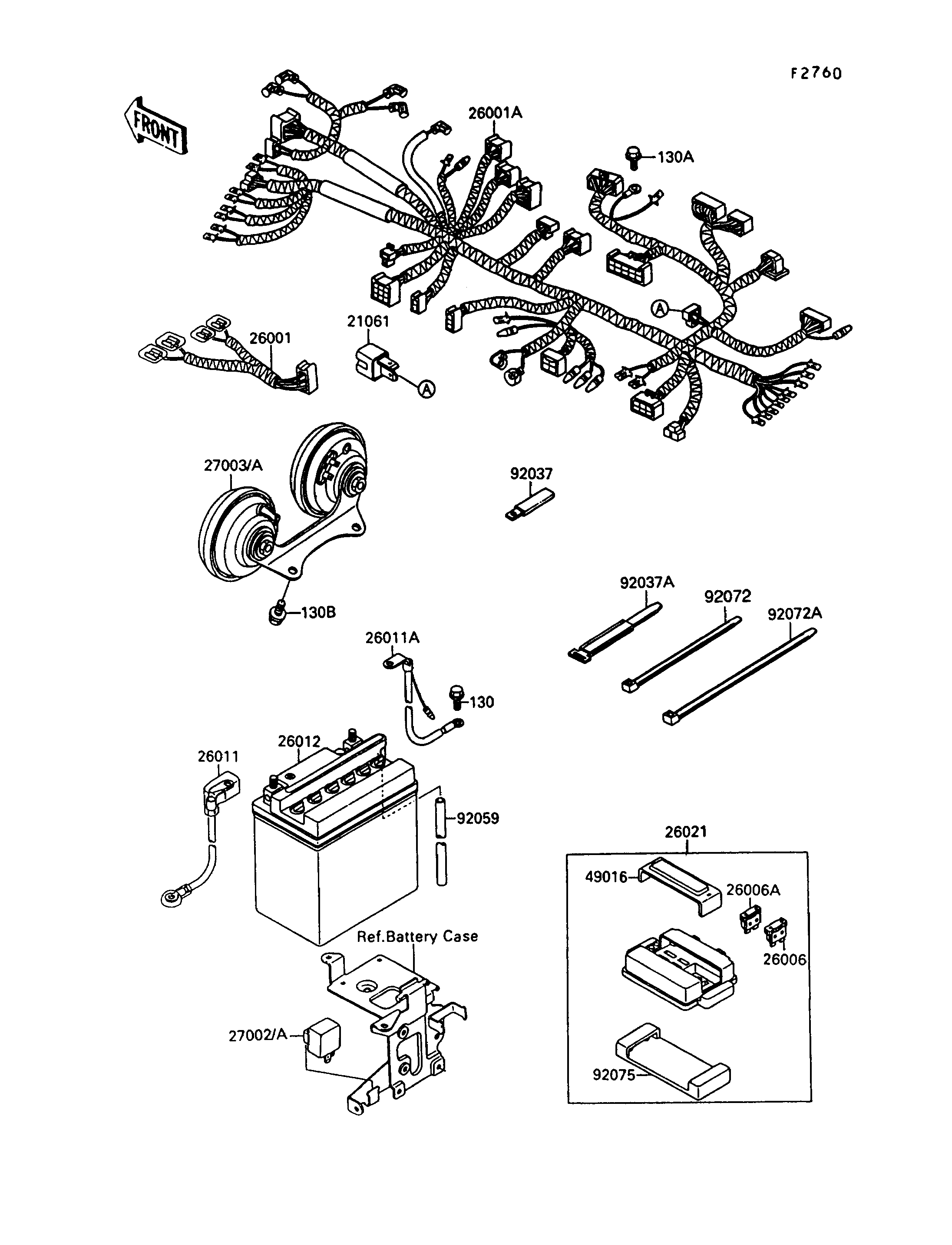 EQUIPEMENT ELECTRIQUE POUR VN 15SE VN1500 B6 ROUGE 1992 EUROPE