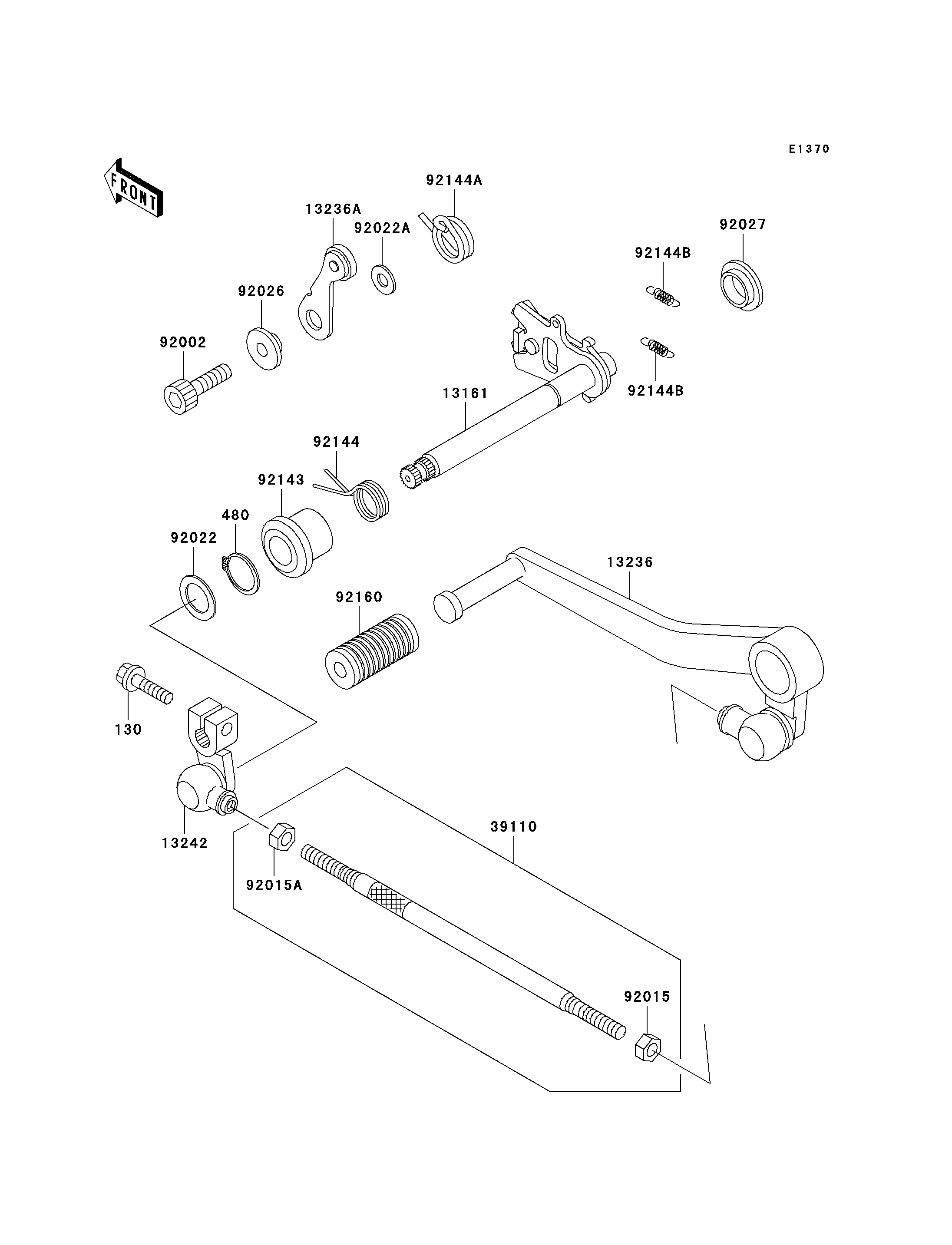 SELECTEUR POUR NINJA ZX 7RR ZX750 N1 VERT 1996 EUROPE