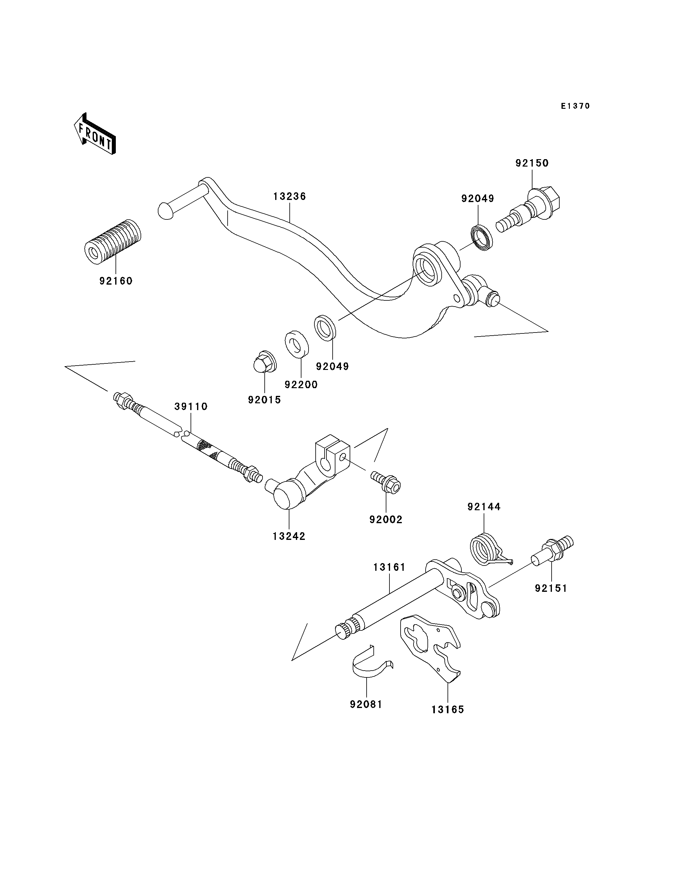 SELECTEUR POUR ELIMINATOR 125 BN125 A3 BLEU 2000 EUROPE