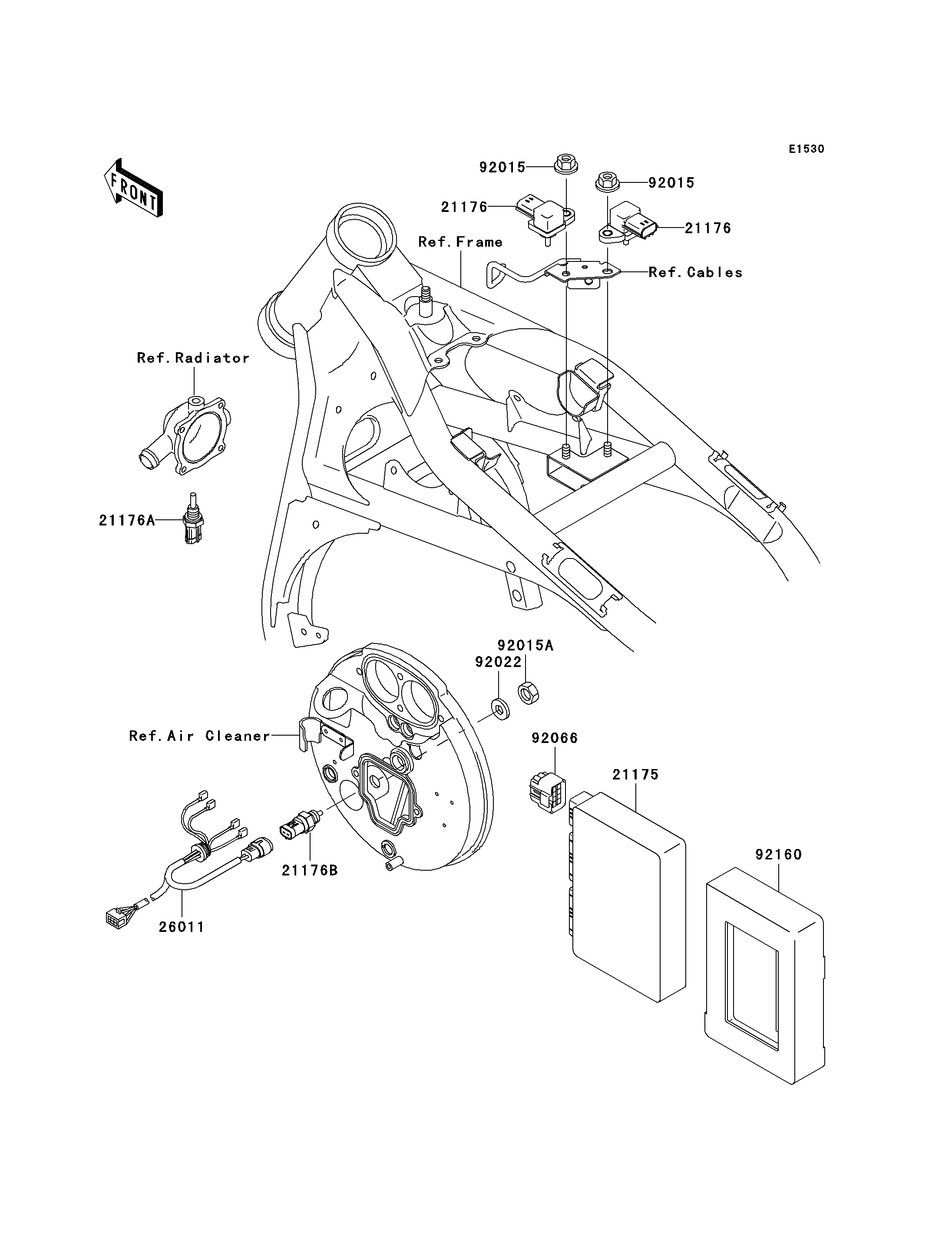 INJECTION CARBURANT POUR VN1500 DRIFTER VN1500 R1H ROUGE 2001