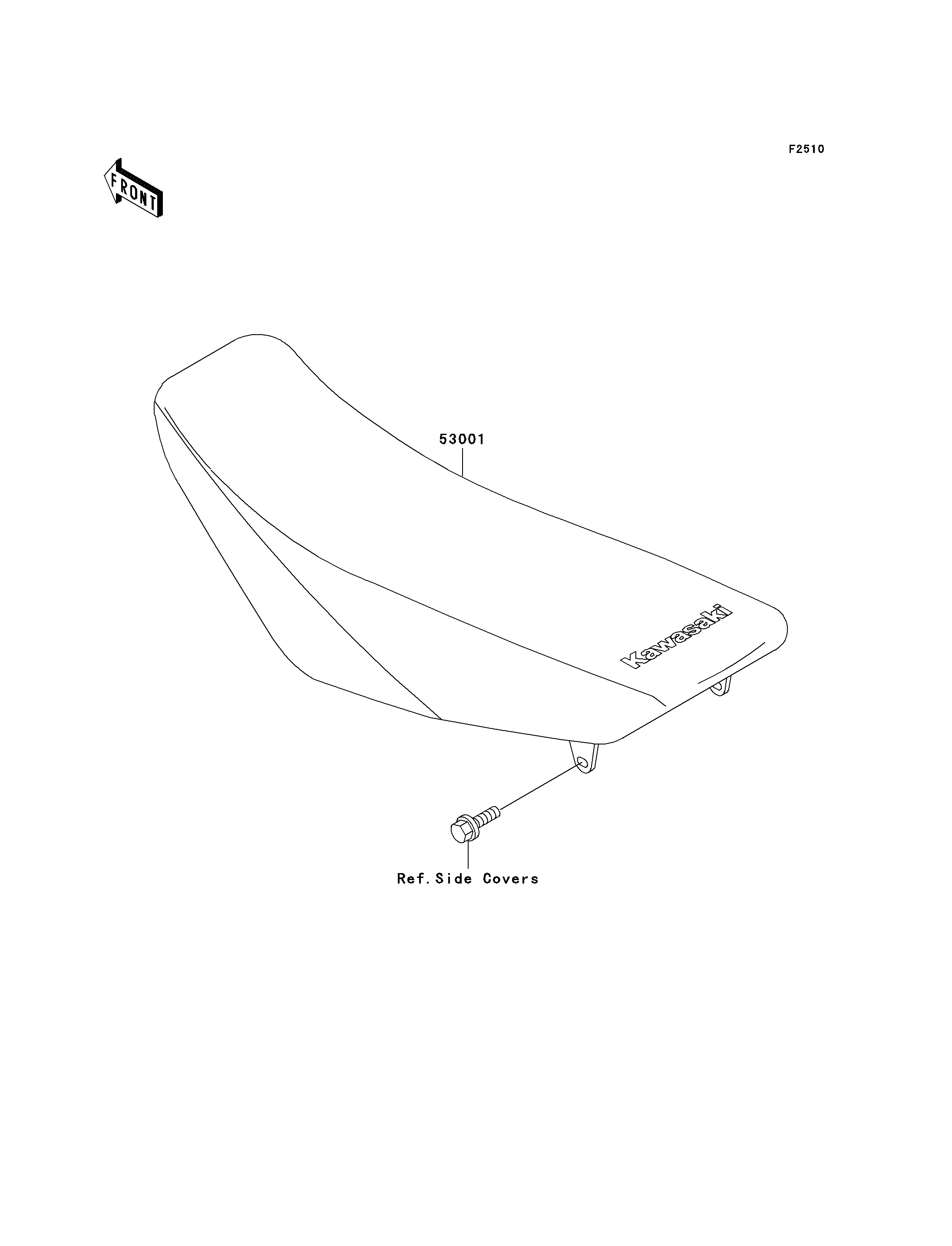 SELLE POUR KX100 KX100 D1 VERT 2001 EUROPE