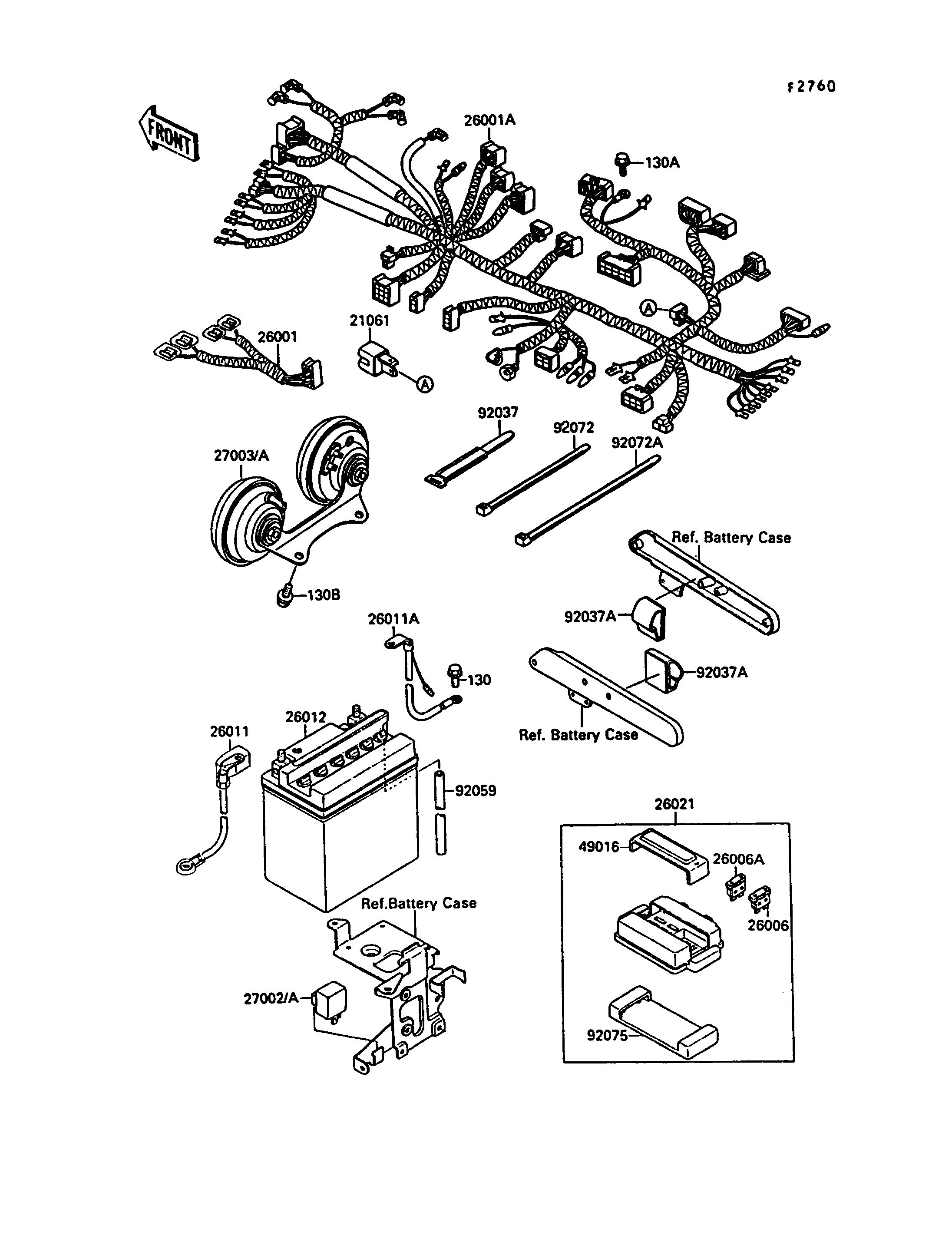 EQUIPEMENT ELECTRIQUE POUR VN 15 VN1500 A4 ROUGE 1990 EUROPE