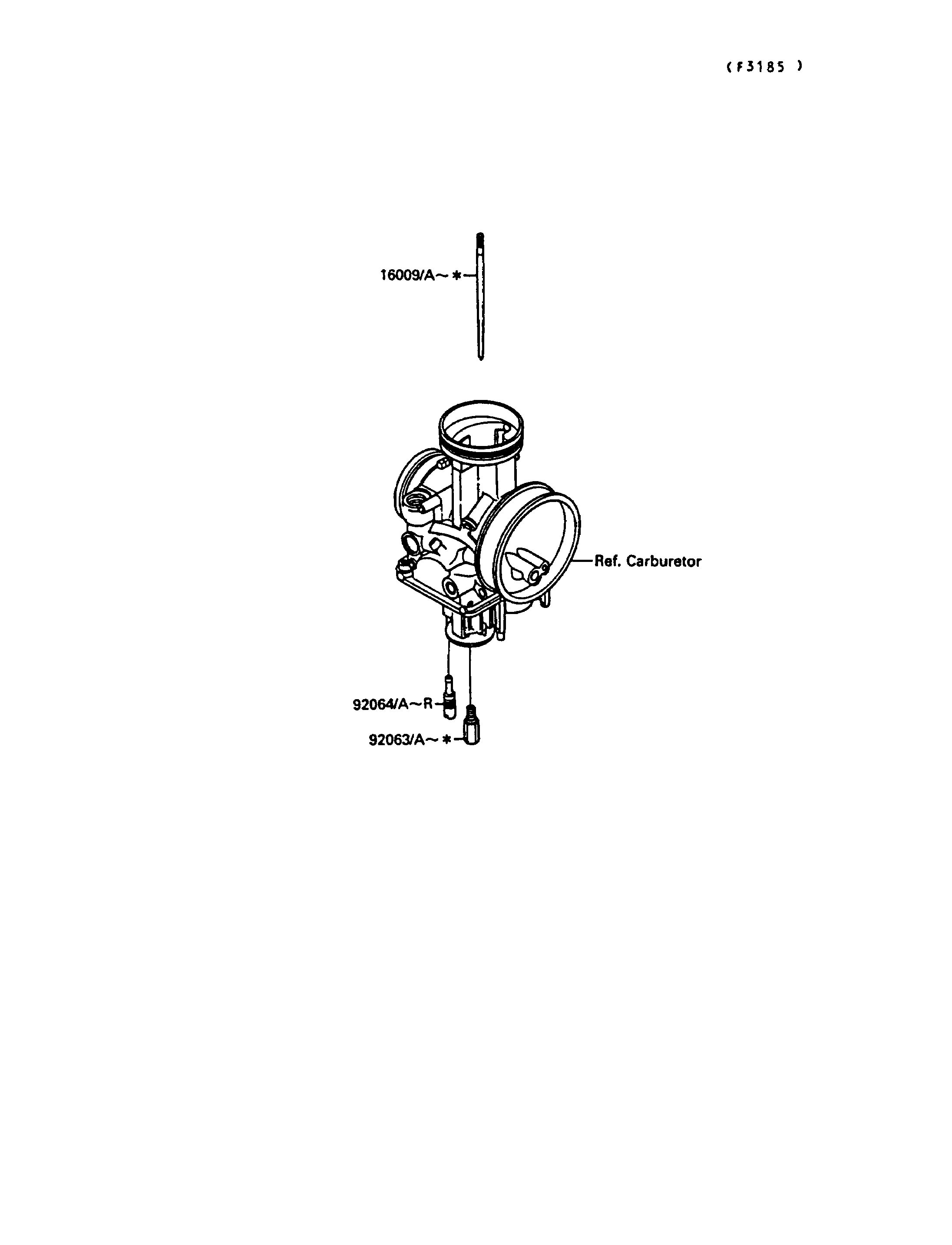 PIECE EN OPTION POUR KX125 KX125 G1 VERT 1989 EUROPE