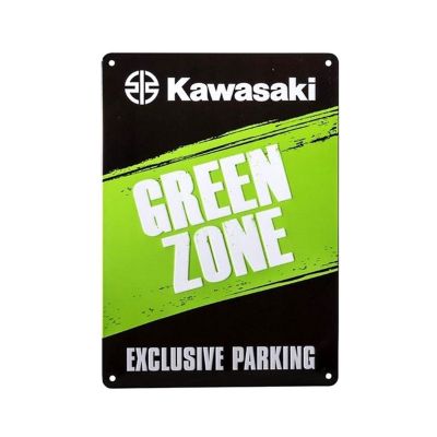 PLAQUE DE STATIONNEMENT "GREEN ZONE" KAWASAKI